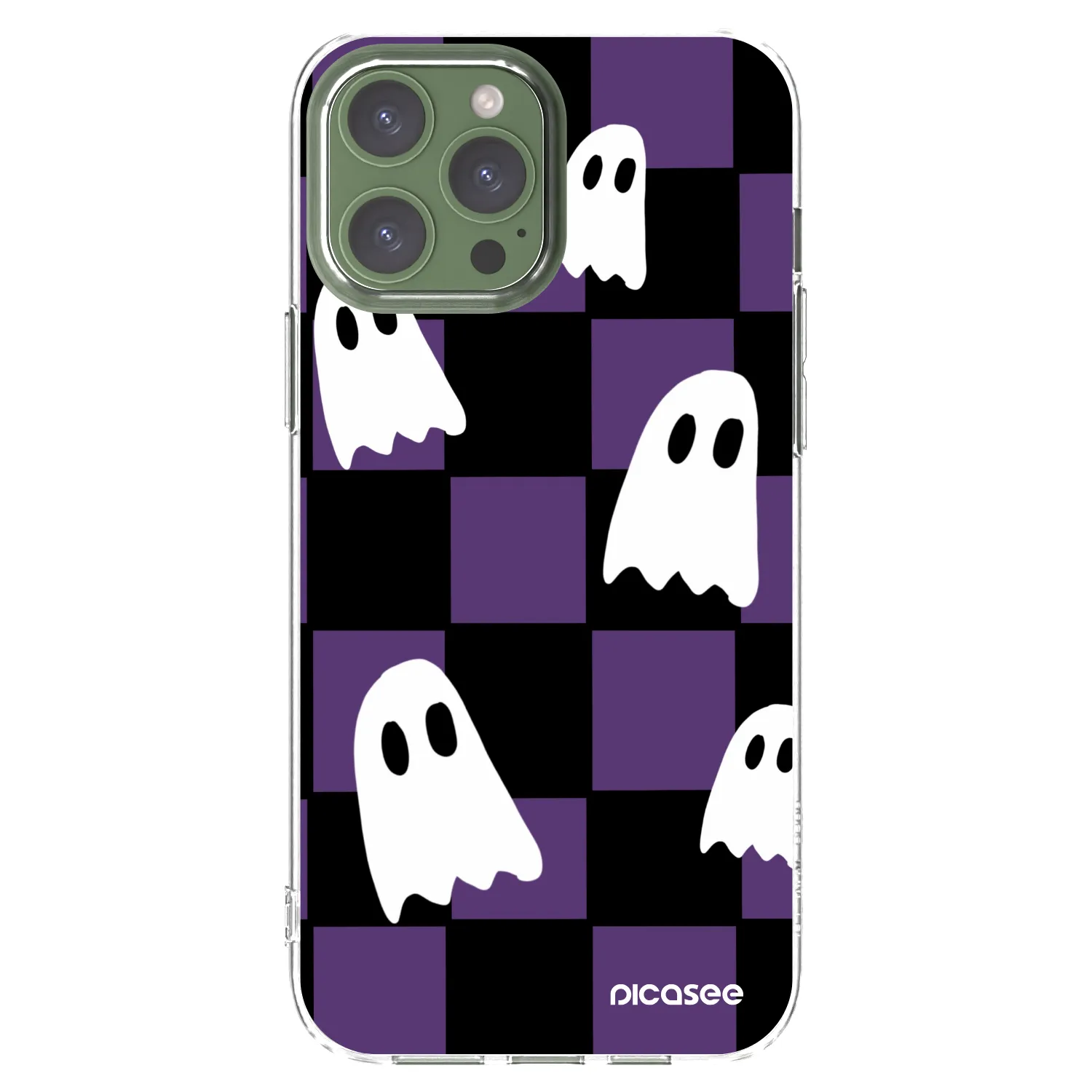 Picasee husă transparentă din silicon pentru Apple iPhone 13 Pro Max - Ghosts