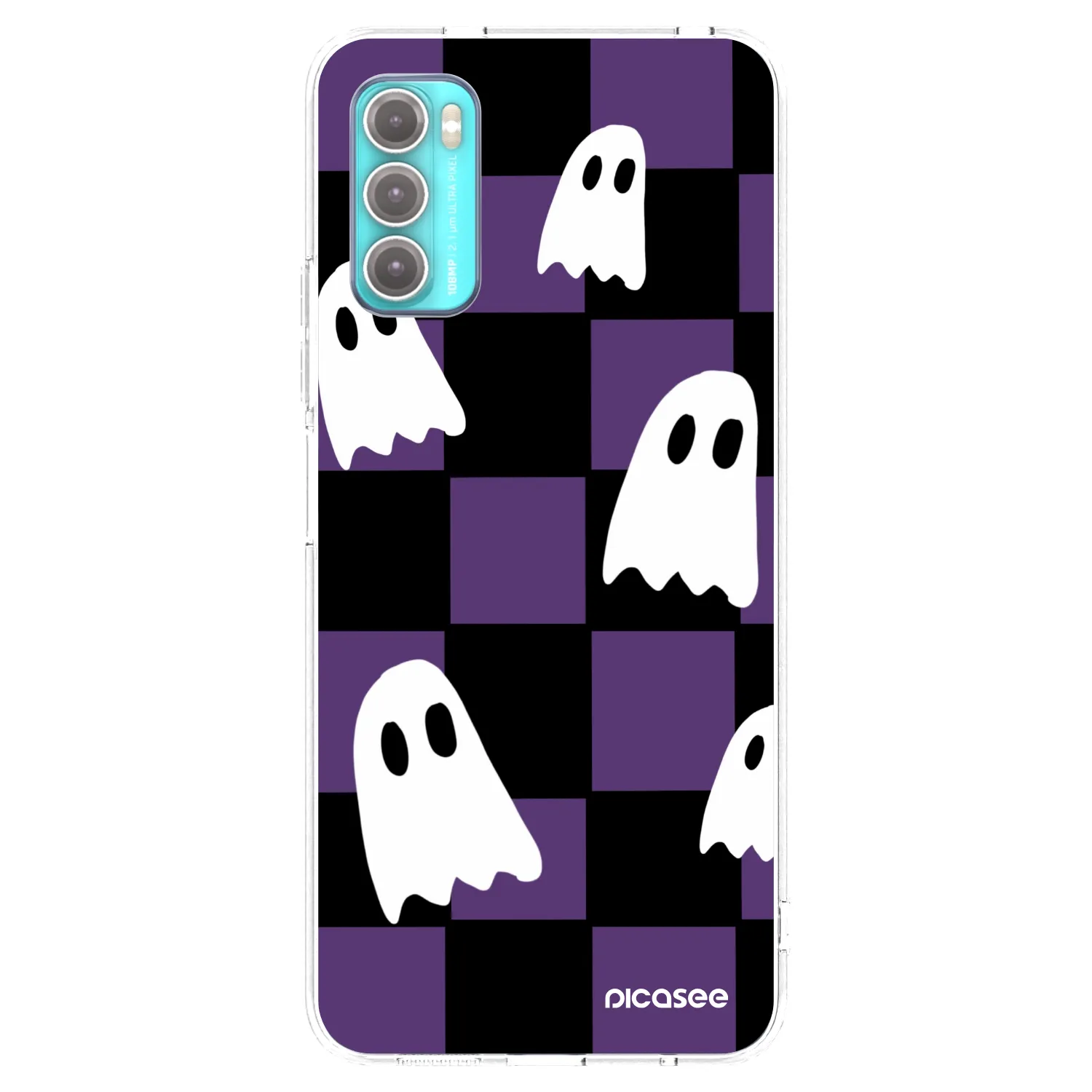 Picasee husă transparentă din silicon pentru Motorola Moto G60 - Ghosts