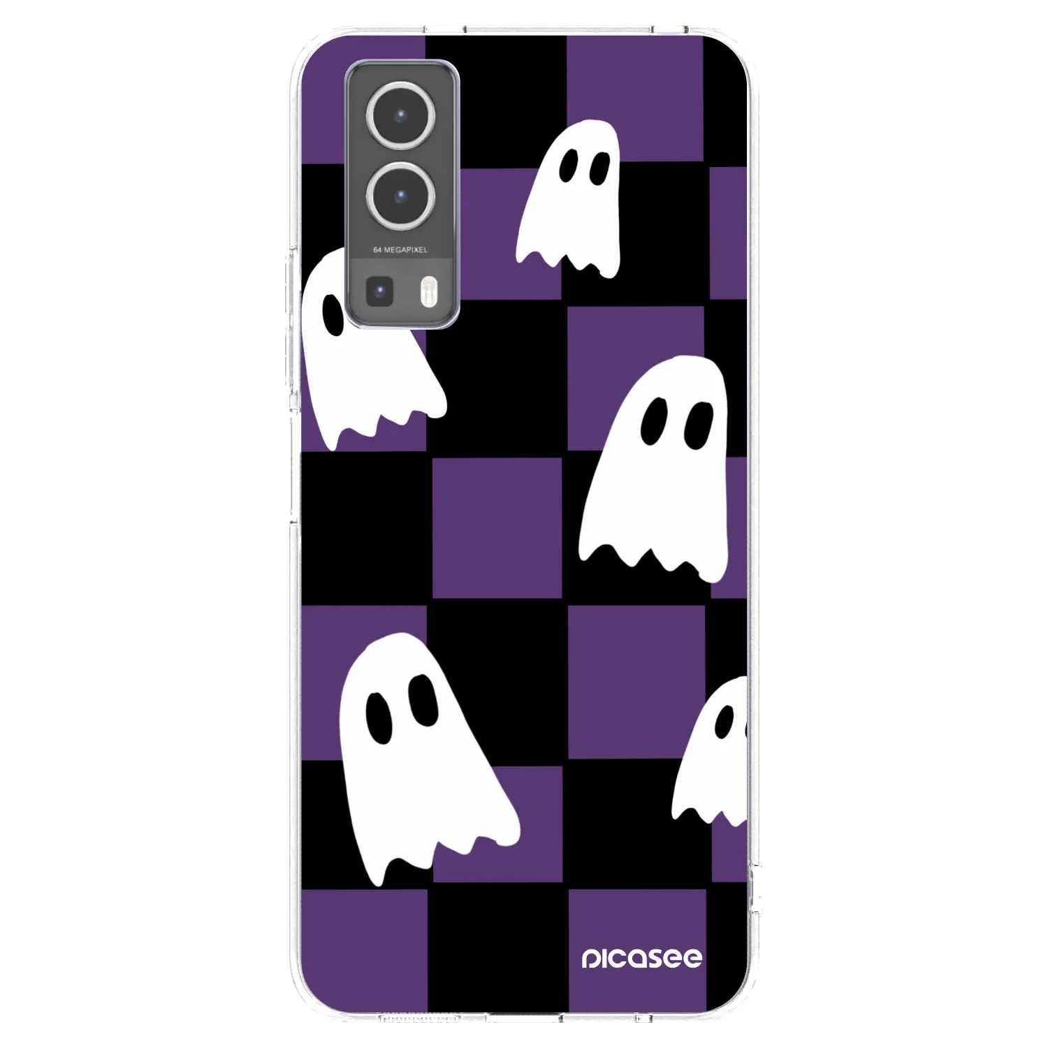 Picasee husă transparentă din silicon pentru Vivo Y72 5G - Ghosts