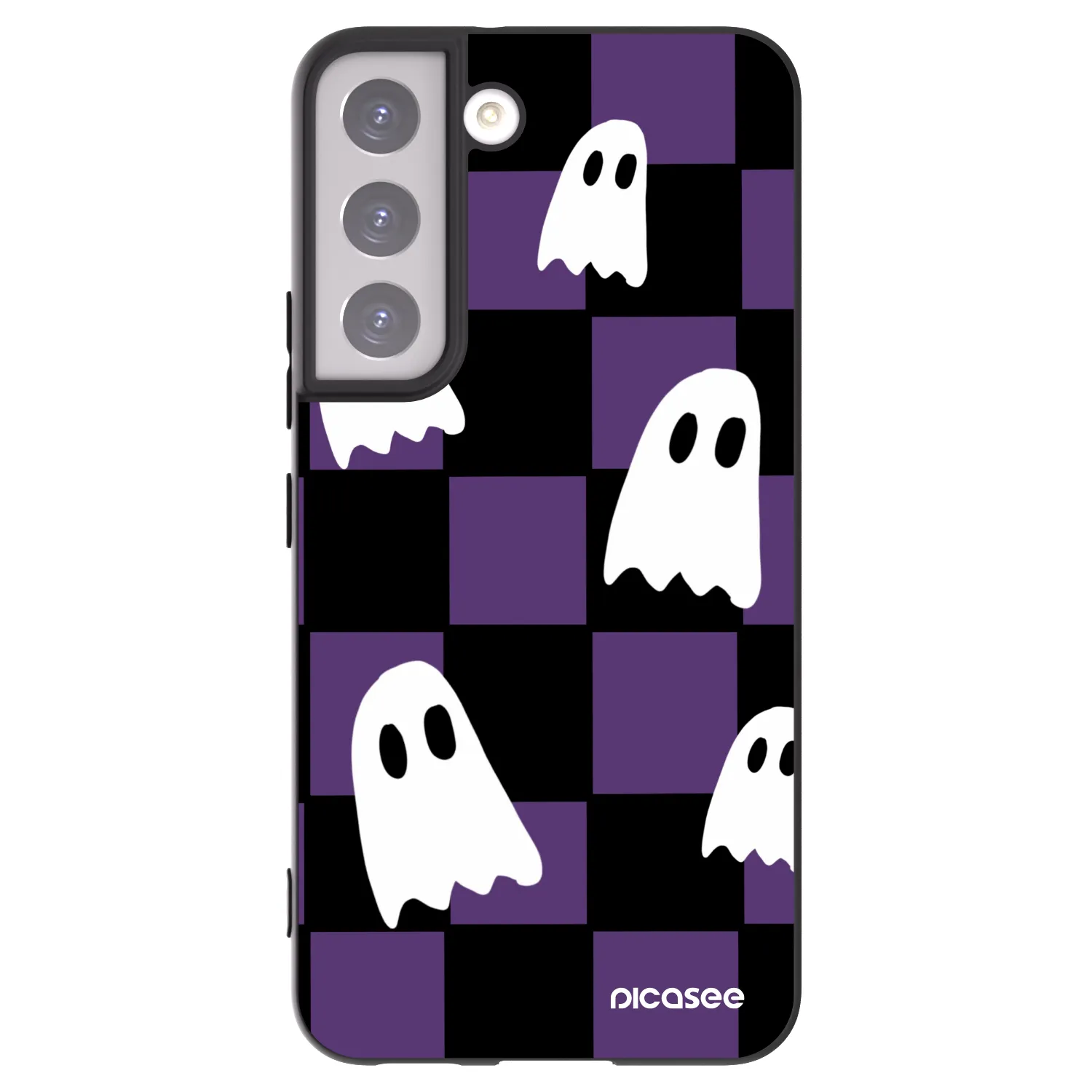 Picasee husă neagră din silicon pentru Samsung Galaxy S22 5G - Ghosts