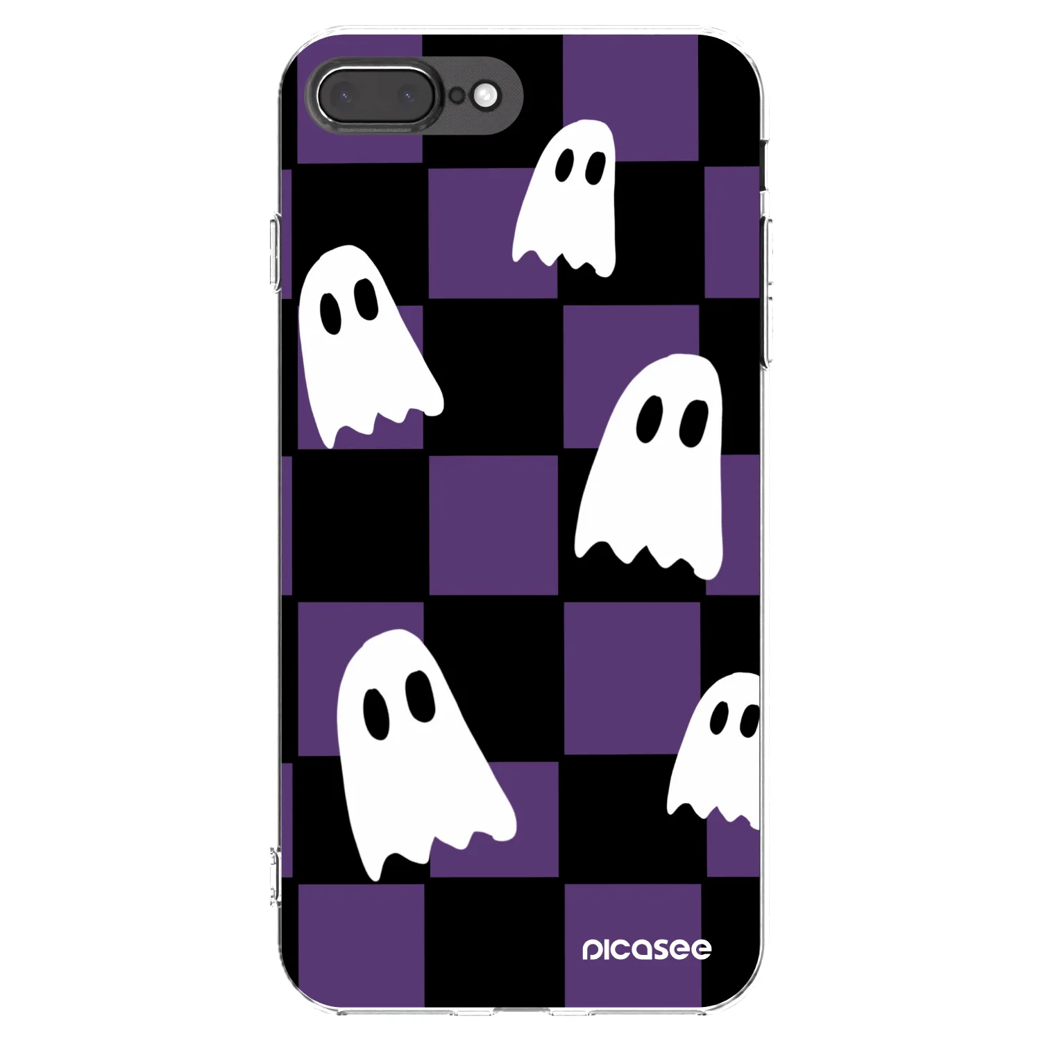 Picasee husă transparentă din silicon pentru Apple iPhone 7 Plus - Ghosts