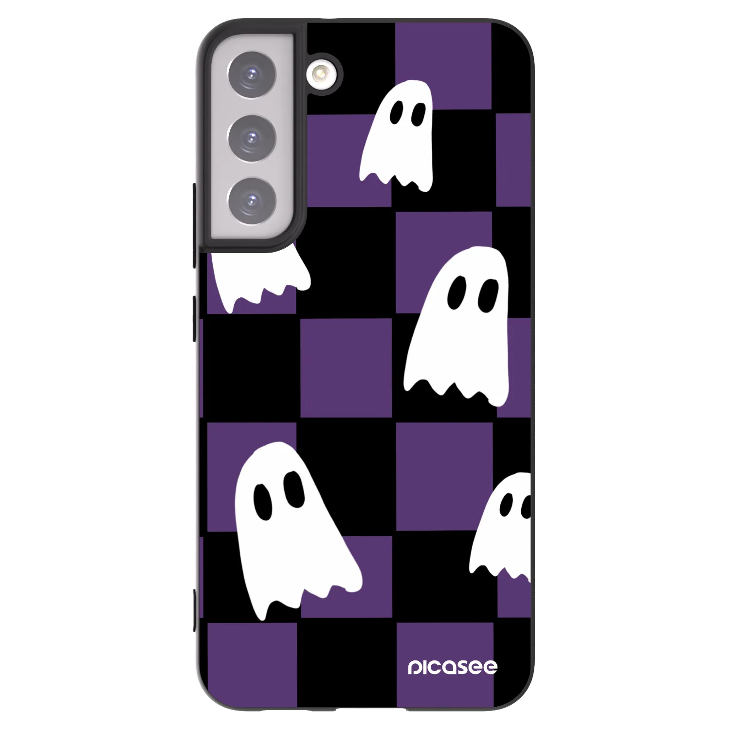 Picasee husă neagră din silicon pentru Samsung Galaxy S22+ 5G - Ghosts