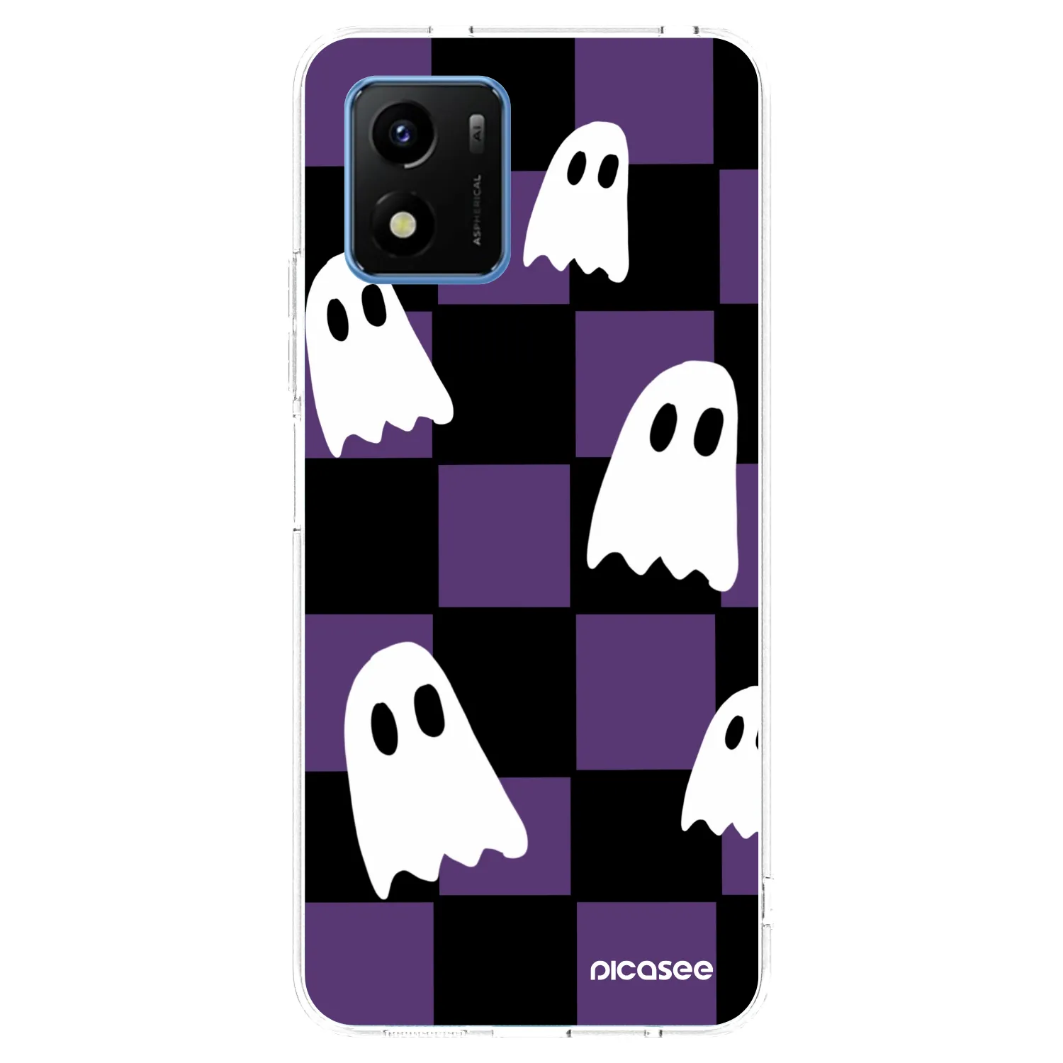 Picasee husă transparentă din silicon pentru Vivo Y01 - Ghosts