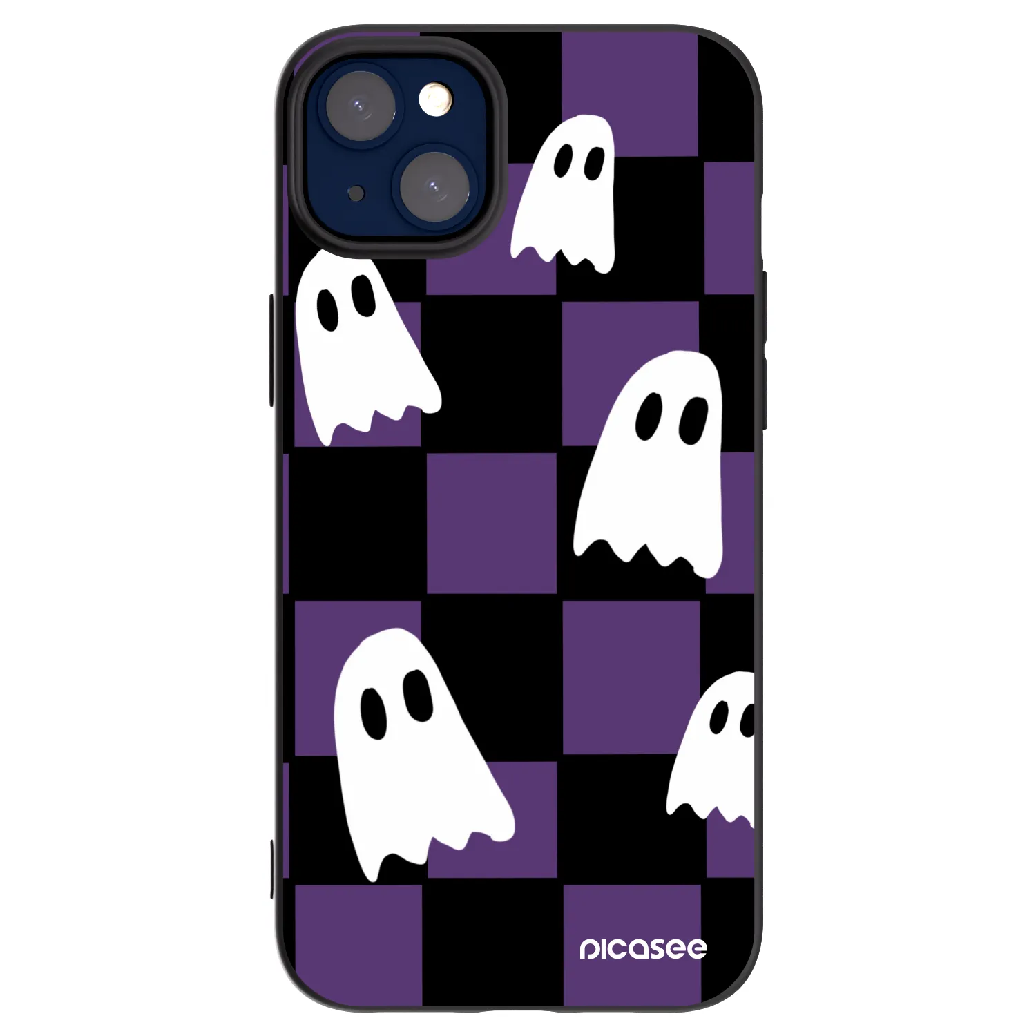 Picasee husă neagră din silicon pentru Apple iPhone 14 Plus - Ghosts