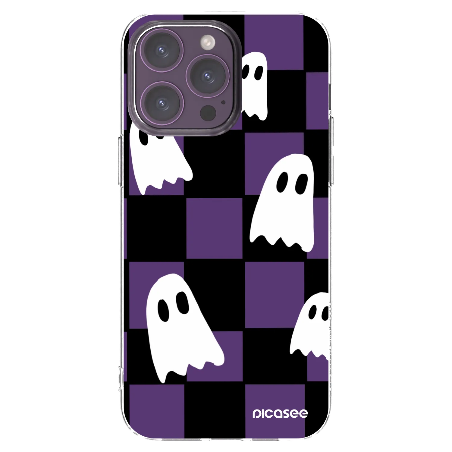 Picasee husă transparentă din silicon pentru Apple iPhone 14 Pro Max - Ghosts