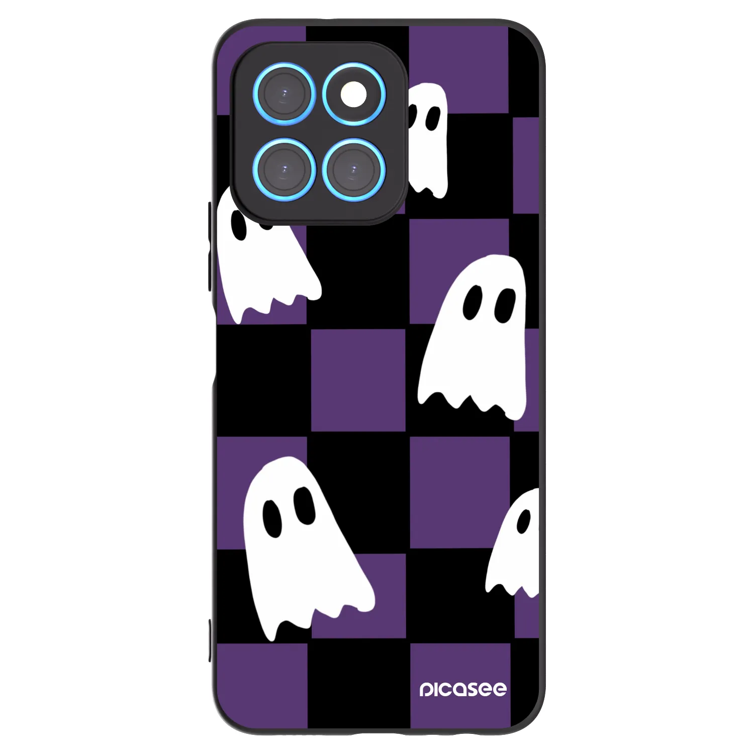 Picasee husă neagră din silicon pentru Honor X6 - Ghosts