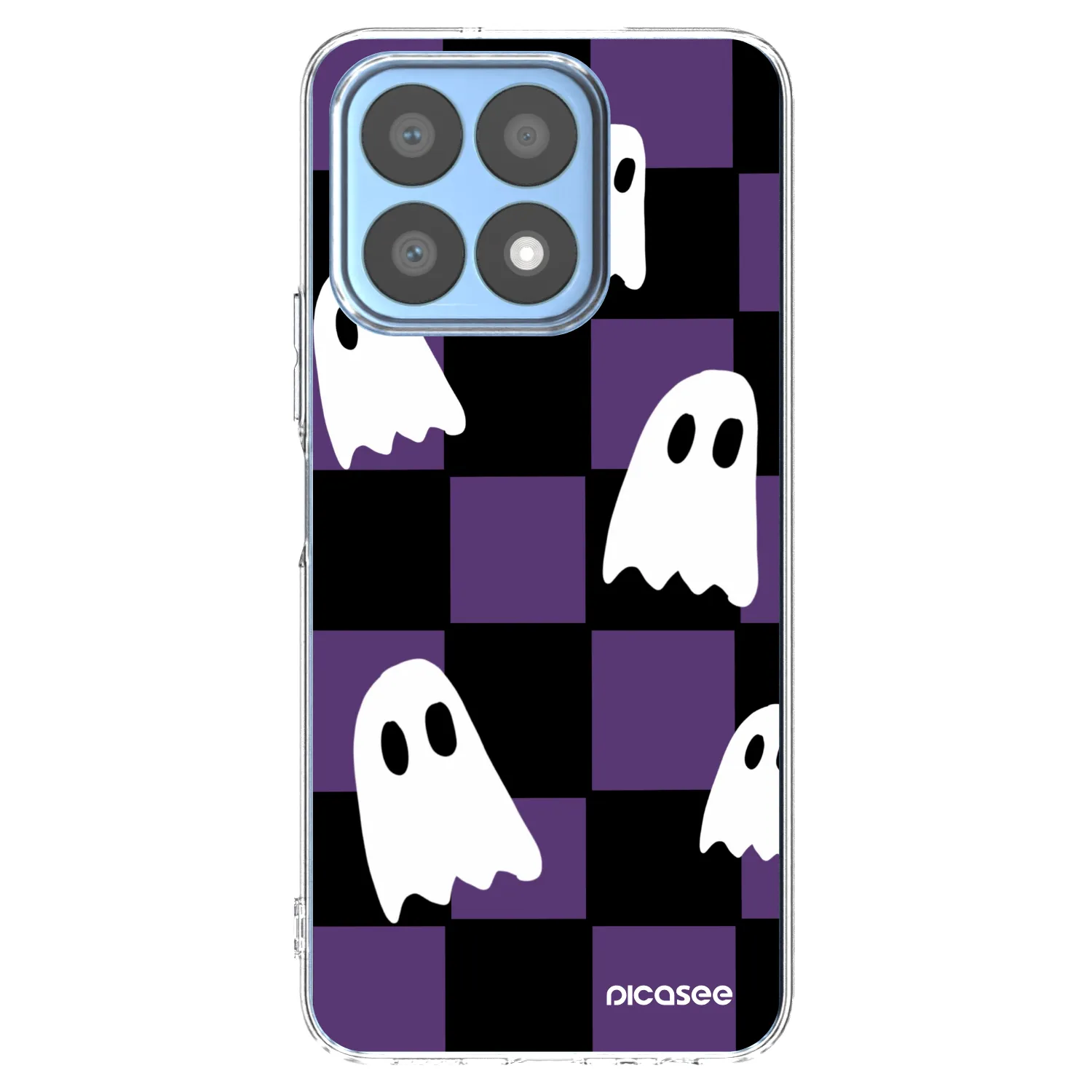 Picasee husă transparentă din silicon pentru Honor X8a - Ghosts