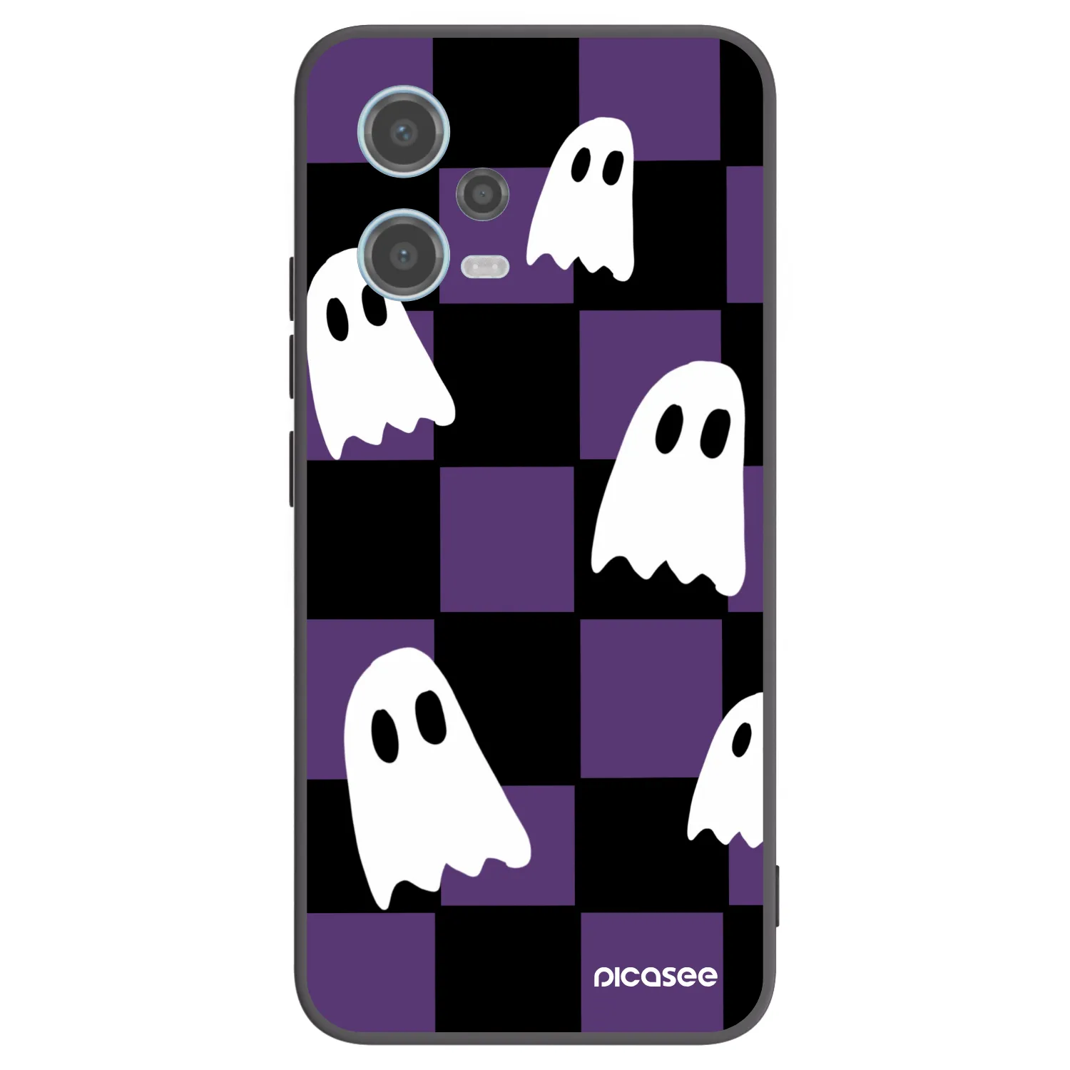 Picasee husă neagră din silicon pentru Xiaomi Redmi Note 12 5G - Ghosts
