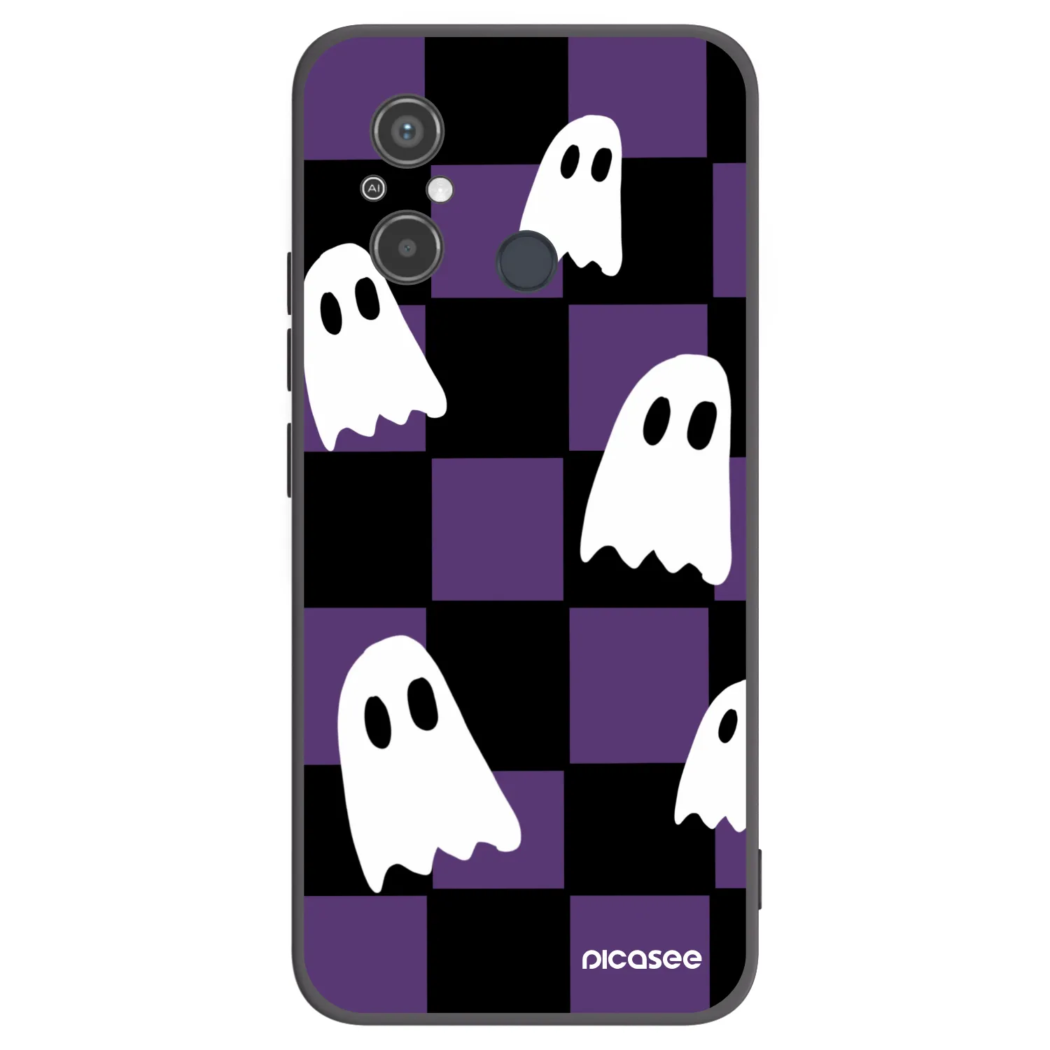 Picasee husă neagră din silicon pentru Xiaomi Redmi 12C - Ghosts