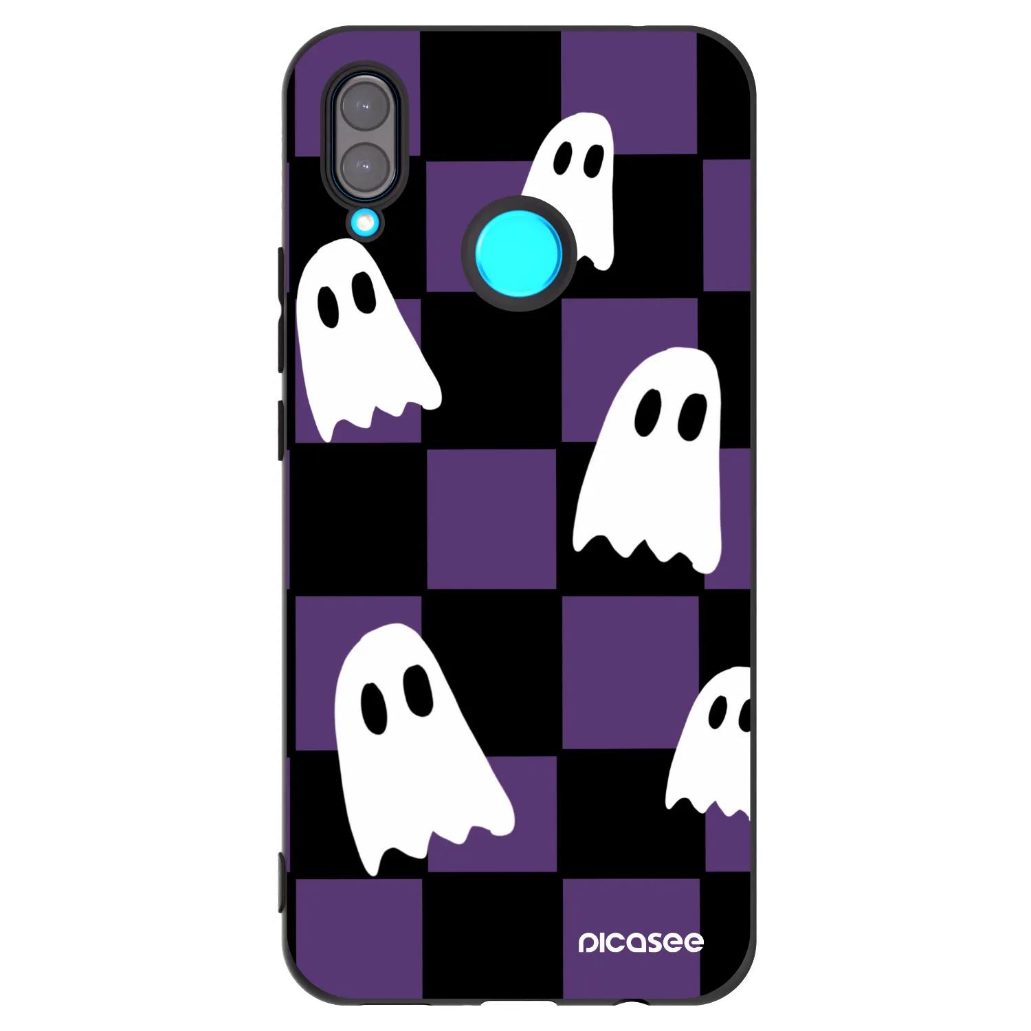 Picasee husă neagră din silicon pentru Huawei Nova 3 - Ghosts