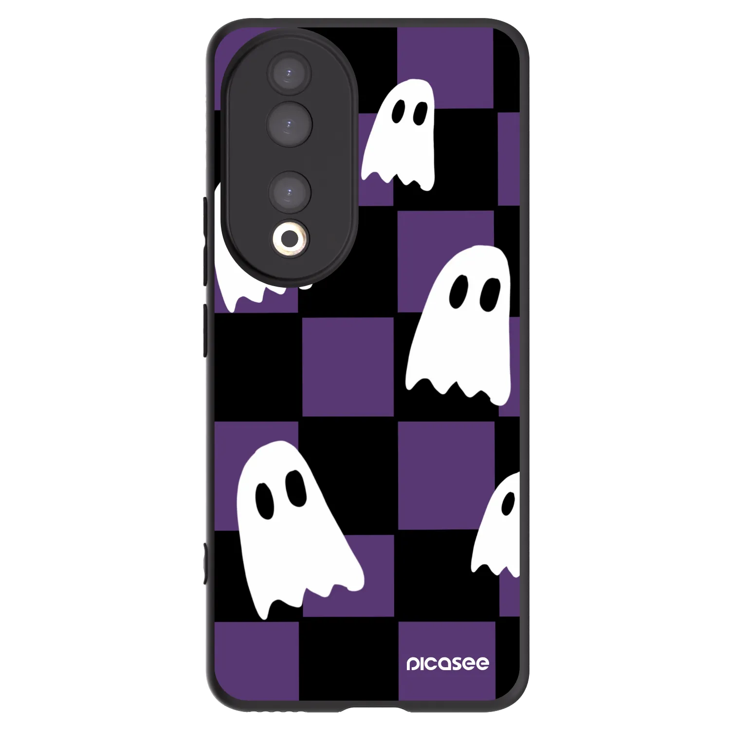 Picasee husă neagră din silicon pentru Honor 90 5G - Ghosts
