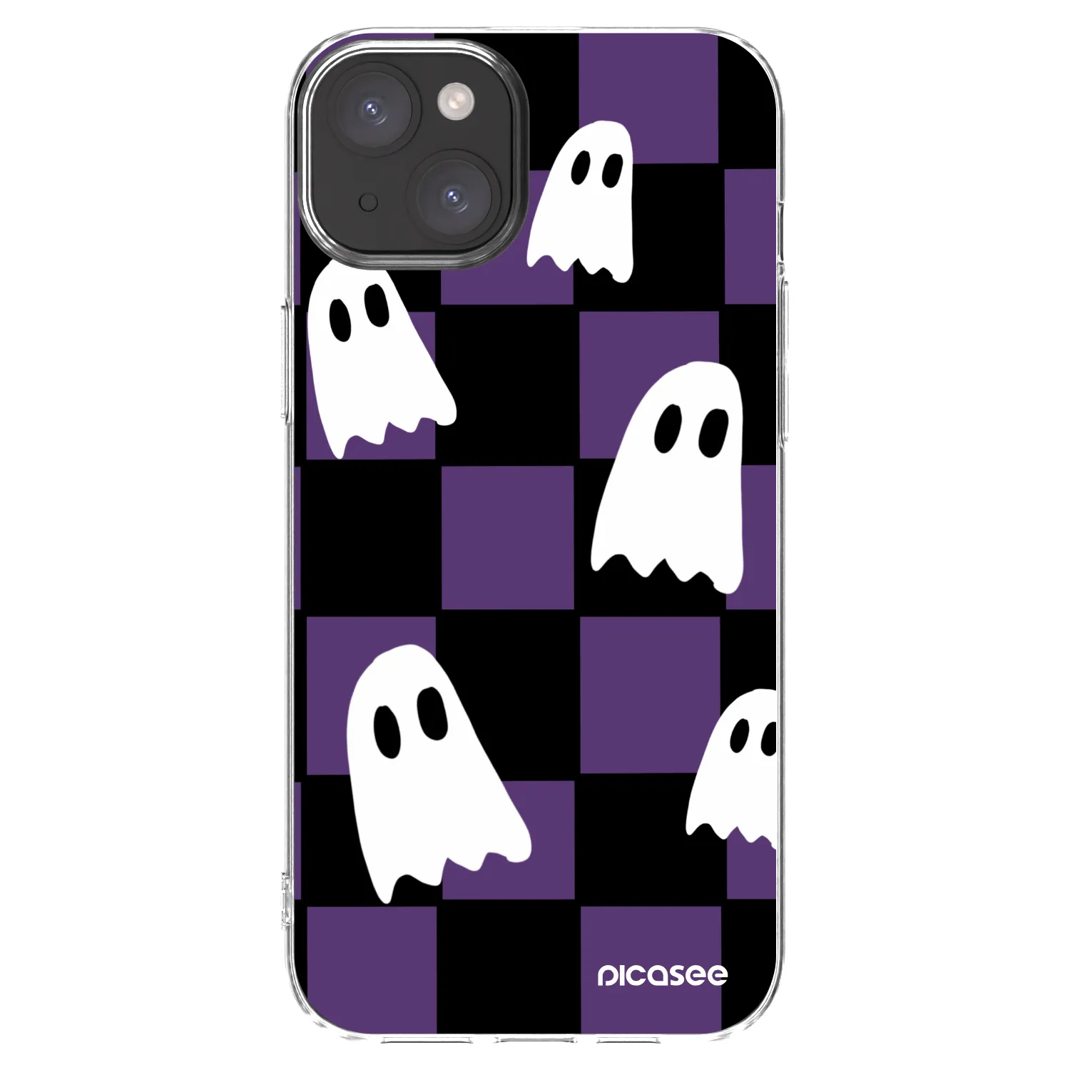 Picasee husă transparentă din silicon pentru Apple iPhone 15 Plus - Ghosts