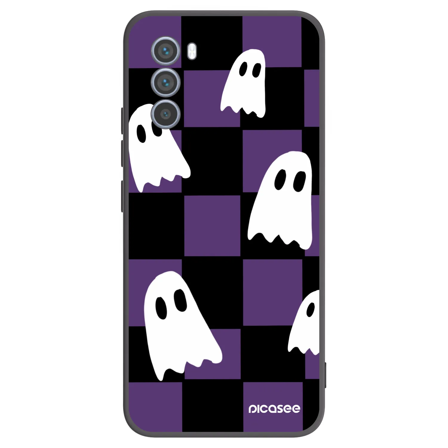 Picasee husă neagră din silicon pentru Motorola Moto G62 - Ghosts