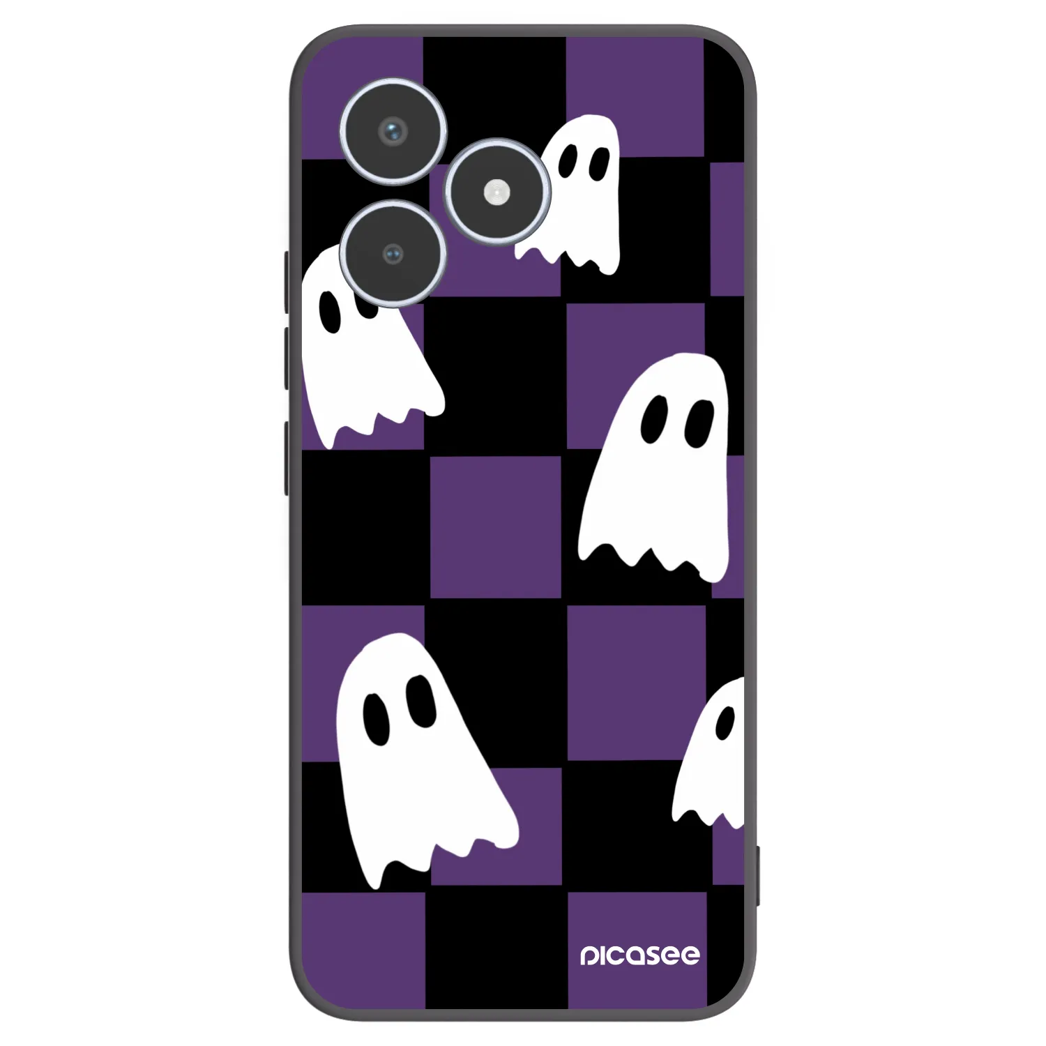 Picasee husă neagră din silicon pentru Realme C53 - Ghosts