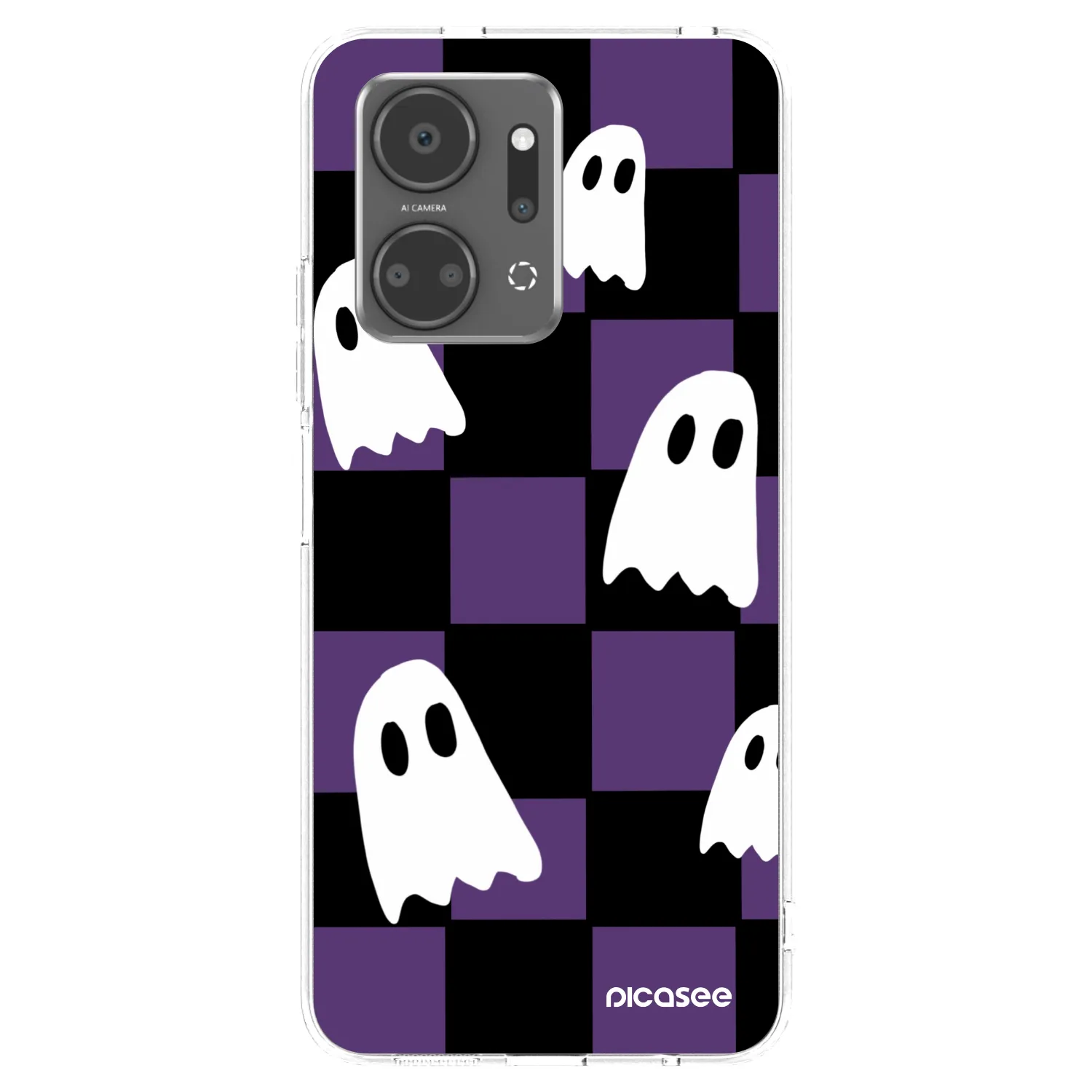 Picasee husă transparentă din silicon pentru Honor X7a - Ghosts