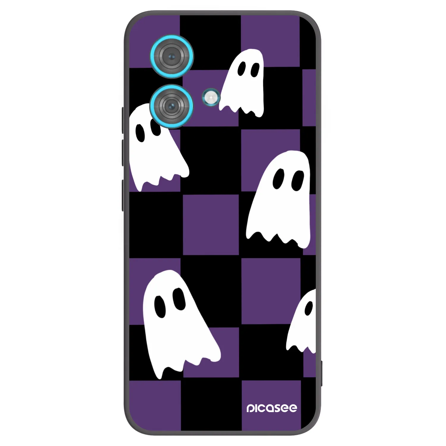Picasee husă neagră din silicon pentru Motorola Edge 40 Neo - Ghosts