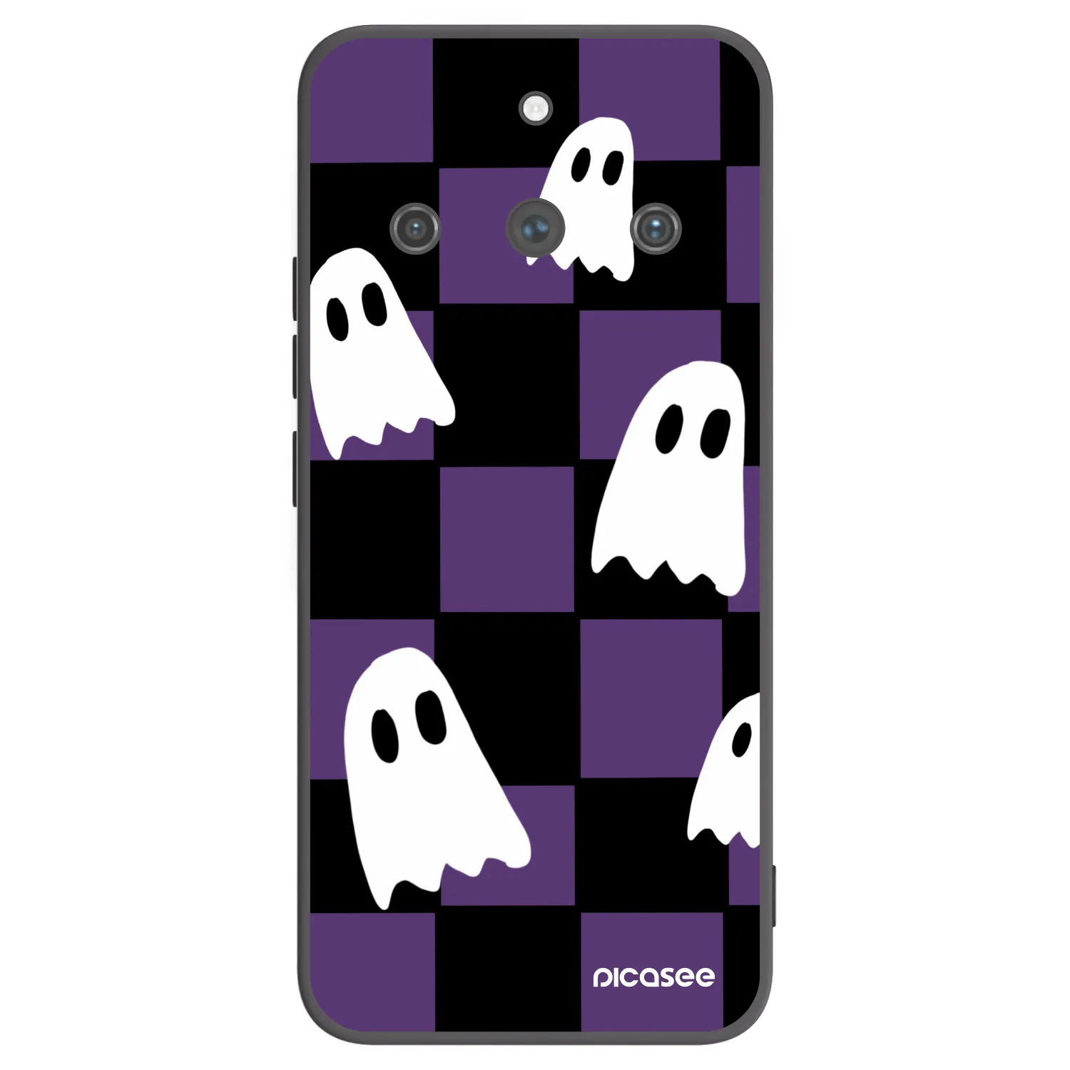 Picasee husă neagră din silicon pentru Realme 11 Pro+ - Ghosts