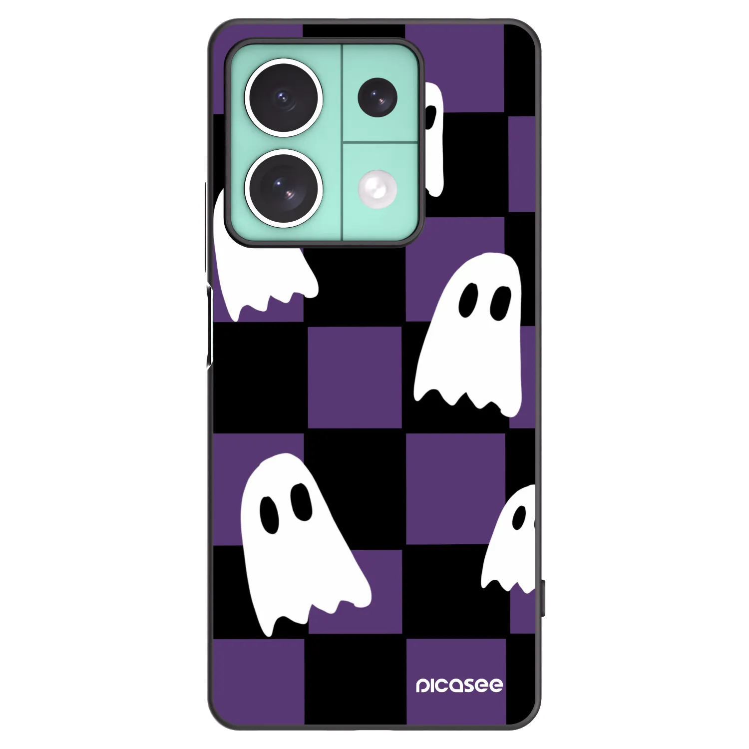 Picasee husă neagră din silicon pentru Xiaomi Redmi Note 13 5G - Ghosts