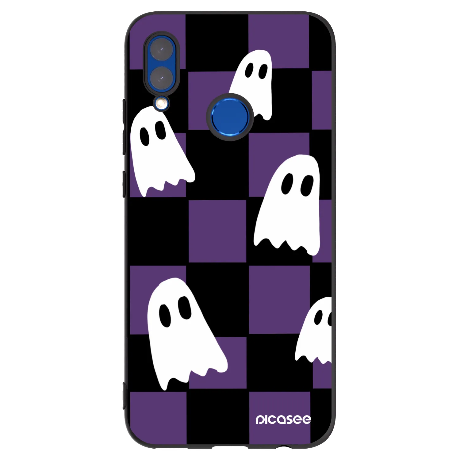 Picasee husă neagră din silicon pentru Honor 10 Lite - Ghosts