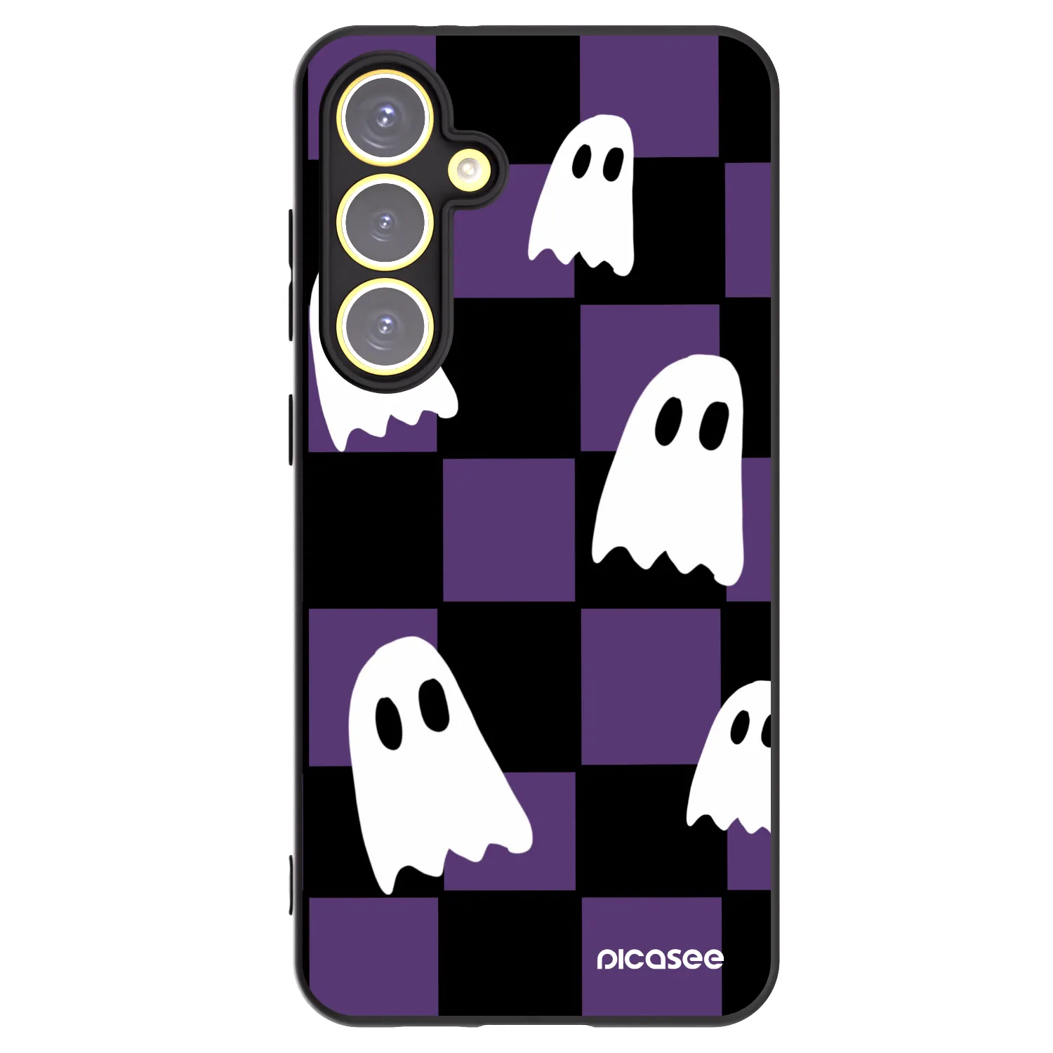 Picasee husă neagră din silicon pentru Samsung Galaxy S24 FE S721B - Ghosts
