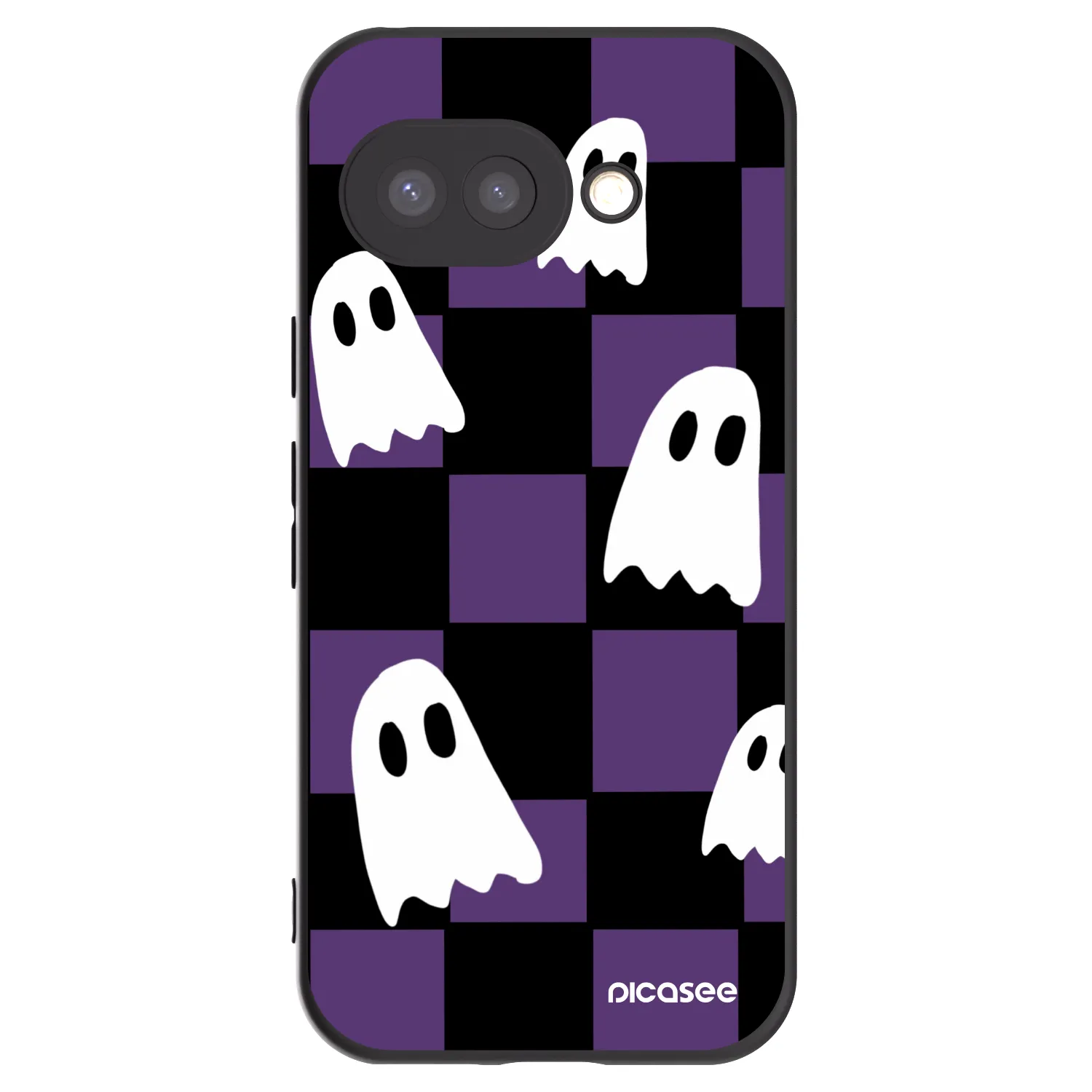 Picasee husă neagră din silicon pentru Google Pixel 9a - Ghosts