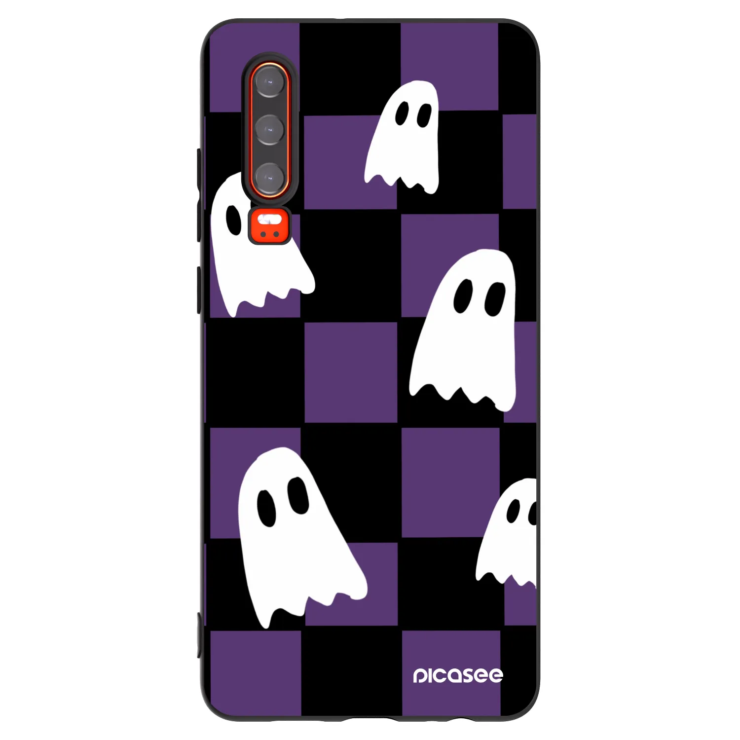 Picasee husă neagră din silicon pentru Huawei P30 - Ghosts