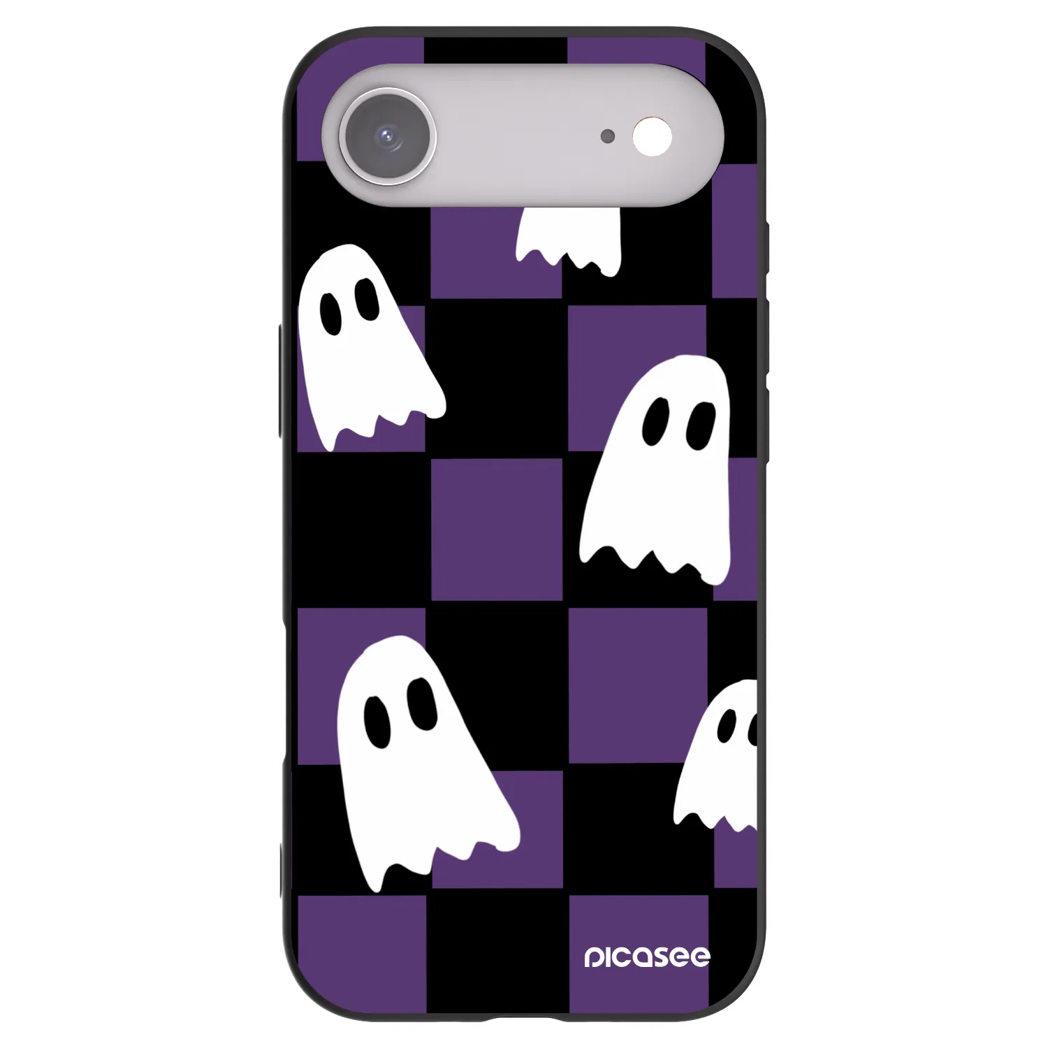 Picasee husă neagră din silicon pentru Apple iPhone Air - Ghosts