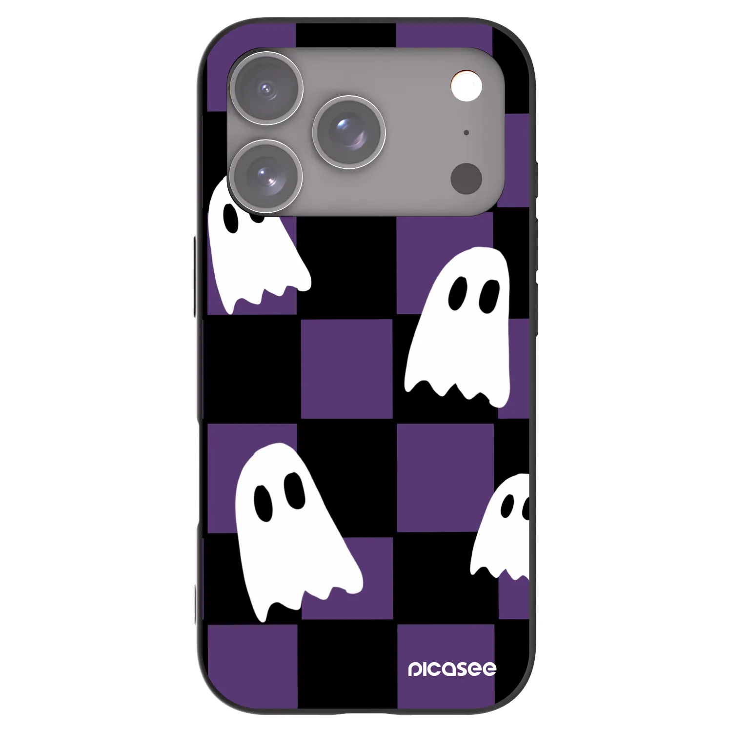 Picasee husă neagră din silicon pentru Apple iPhone 17 Pro - Ghosts