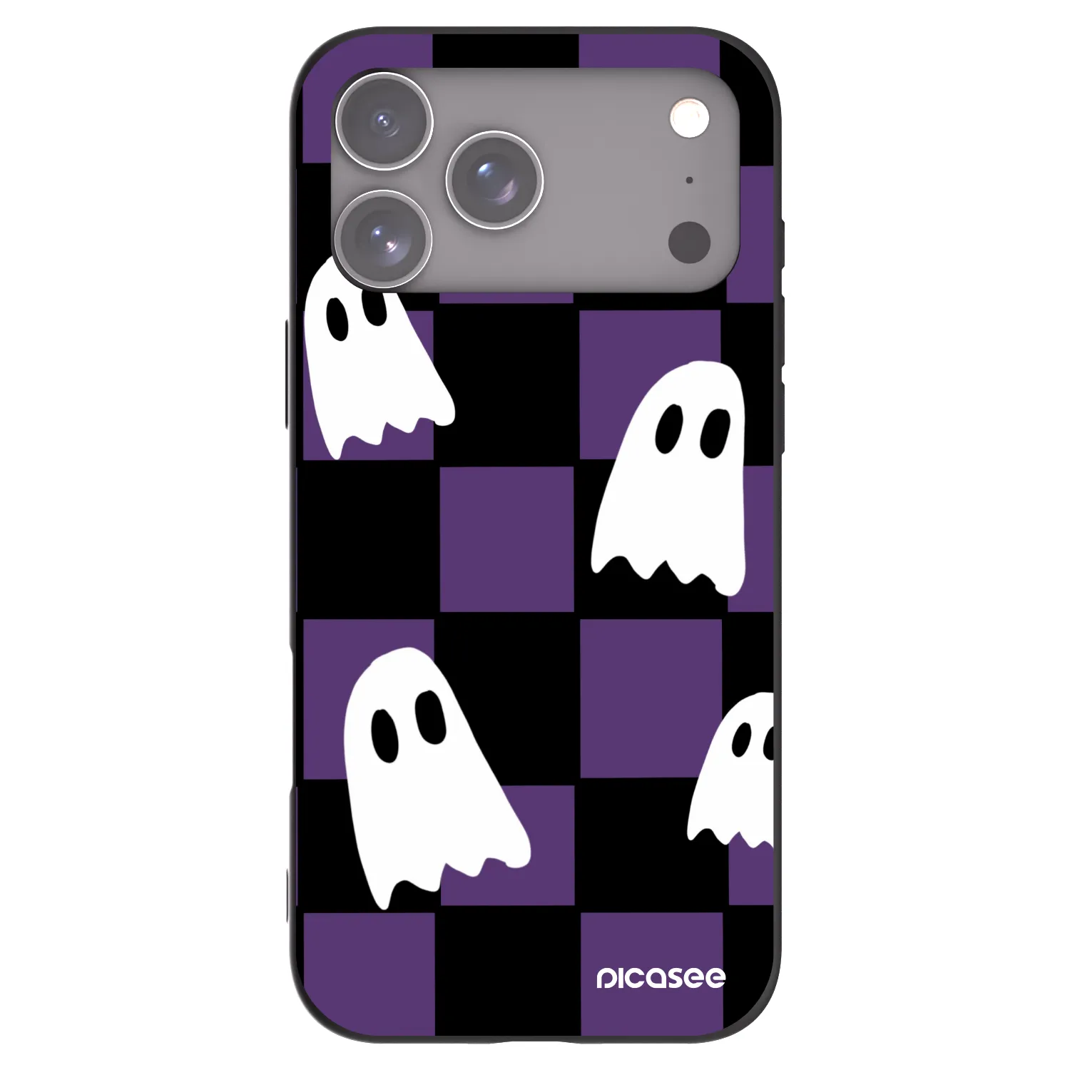 Picasee husă neagră din silicon pentru Apple iPhone 17 Pro Max - Ghosts