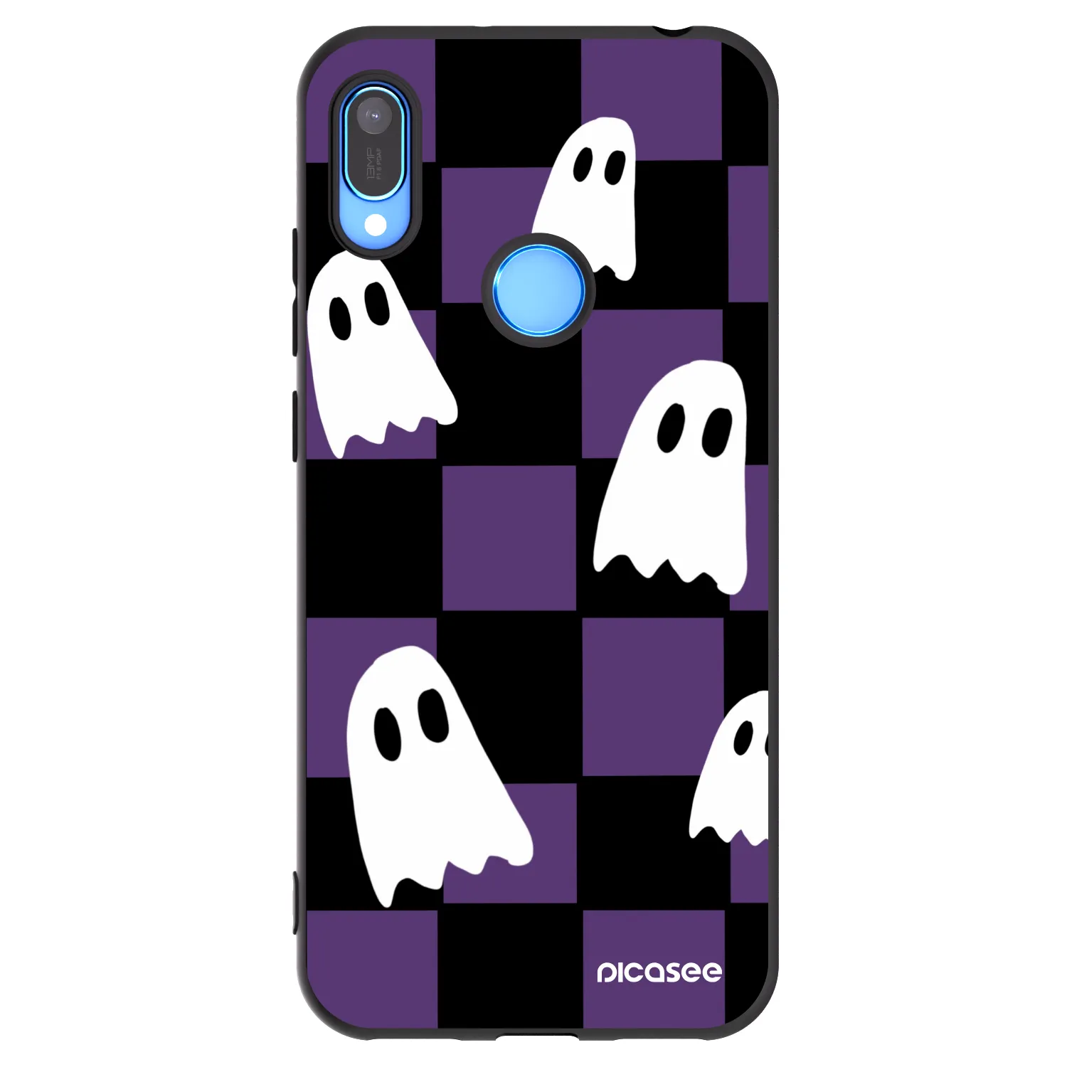 Picasee husă neagră din silicon pentru Huawei Y6 2019 - Ghosts