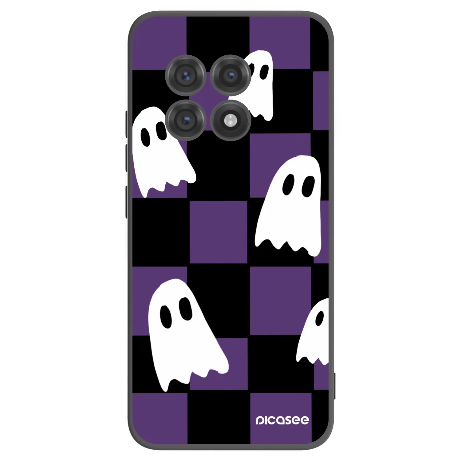 Picasee husă neagră din silicon pentru OnePlus 13R 5G - Ghosts