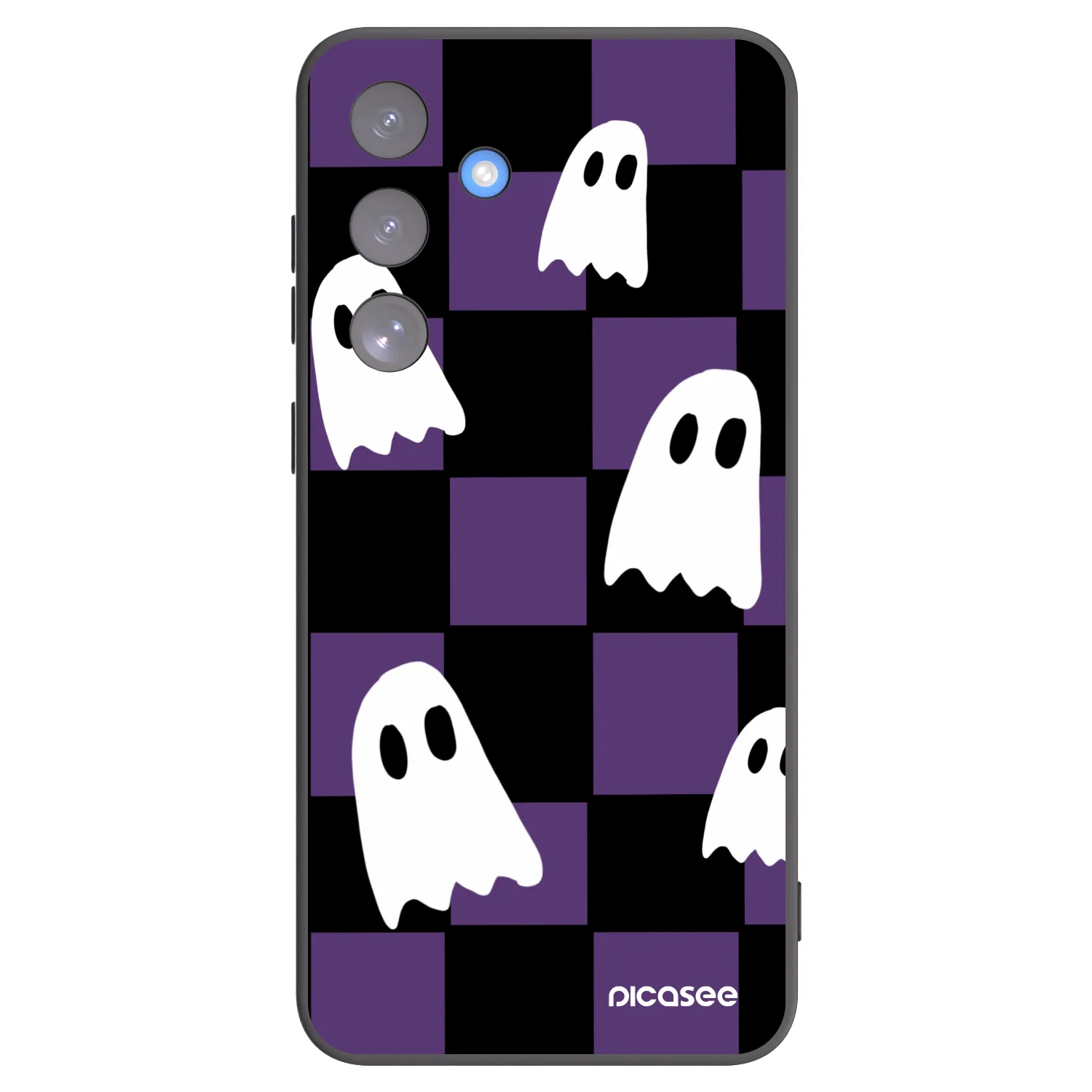 Picasee husă neagră din silicon pentru Samsung Galaxy S25 FE 5G - Ghosts