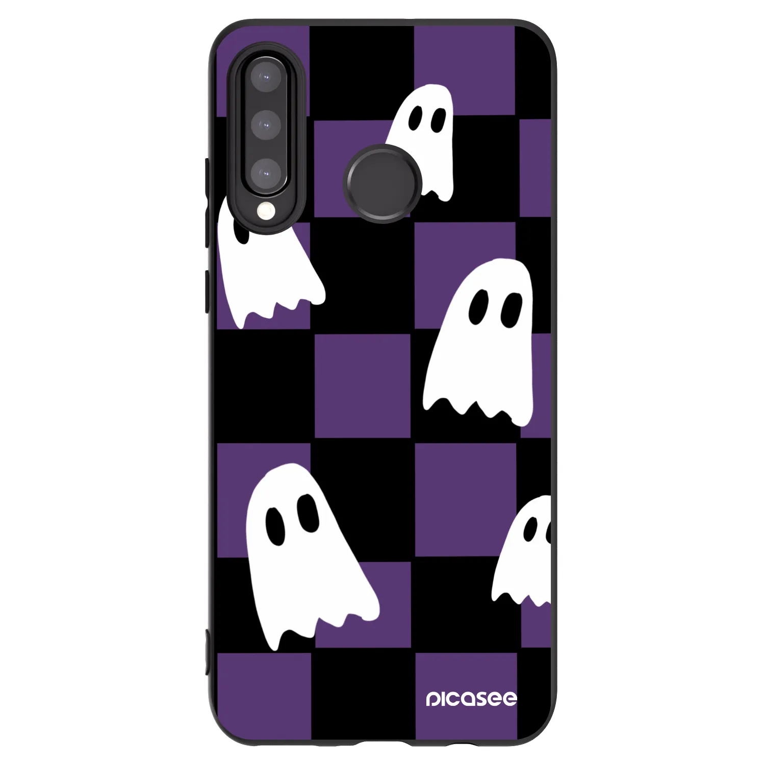 Picasee husă neagră din silicon pentru Huawei P30 Lite - Ghosts