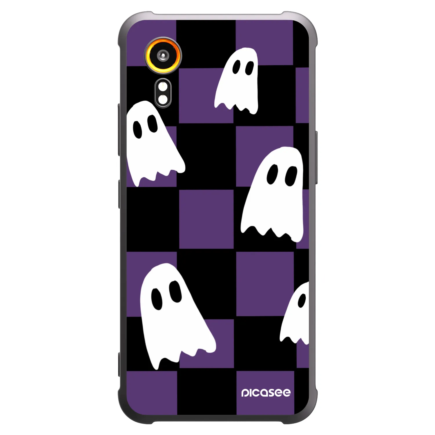 Picasee husă neagră din silicon pentru Samsung Galaxy XCover 7 - Ghosts