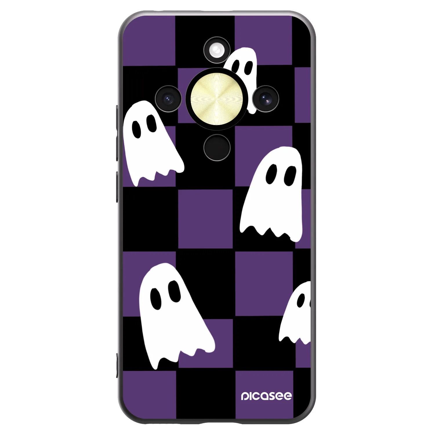 Picasee husă neagră din silicon pentru Honor Magic8 Lite 5G - Ghosts