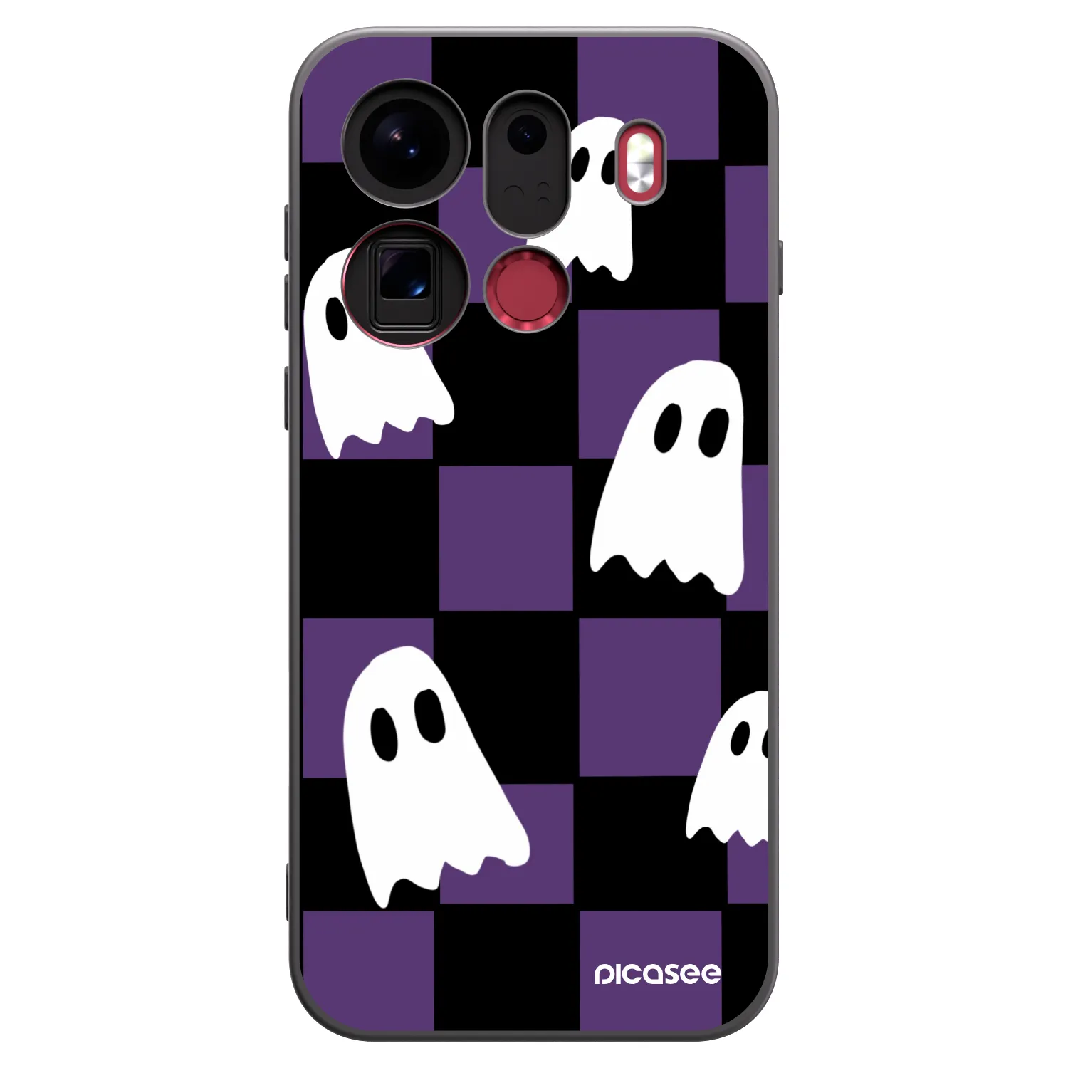 Picasee husă neagră din silicon pentru OPPO Find X9 Pro - Ghosts