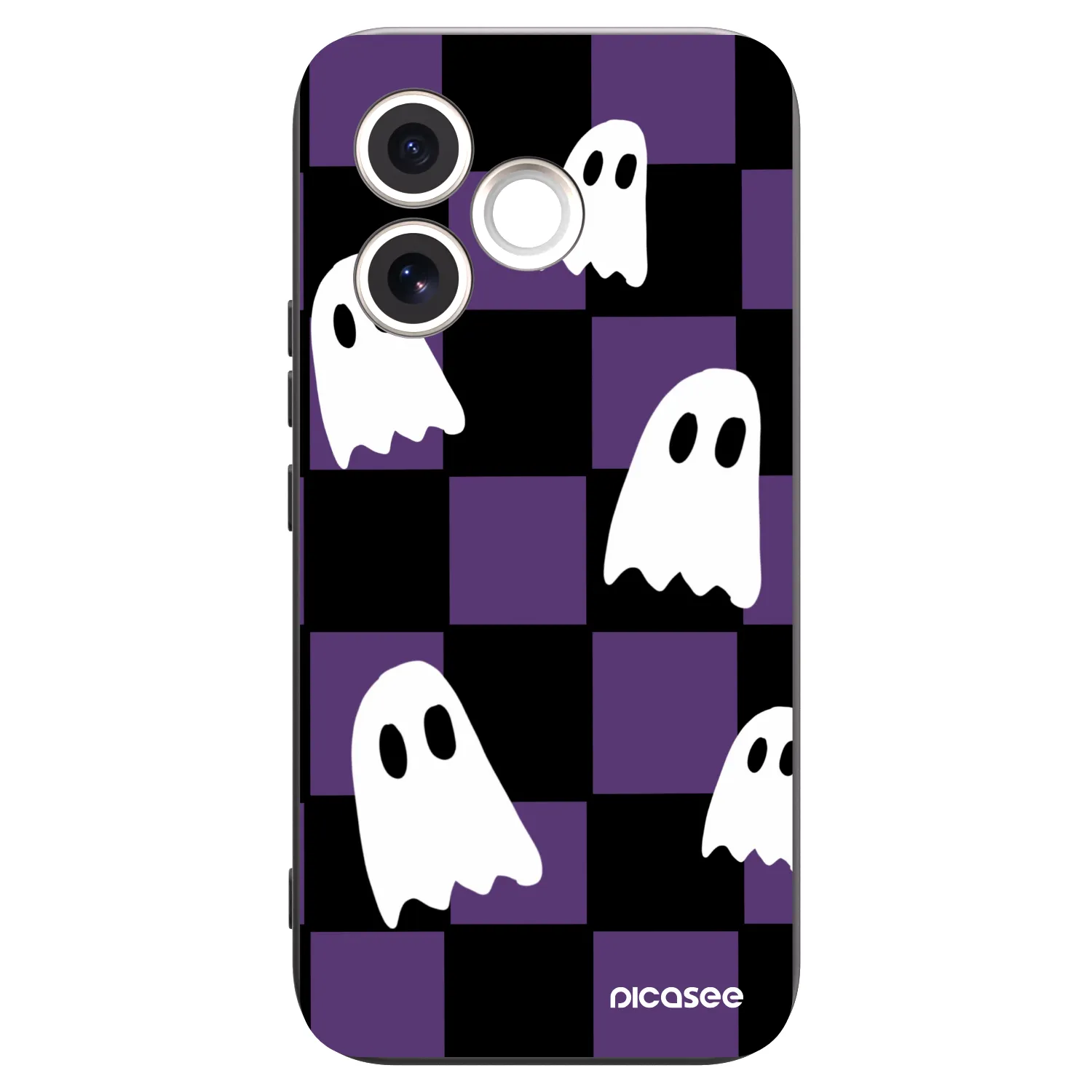 Picasee husă neagră din silicon pentru Honor 600 Lite - Ghosts