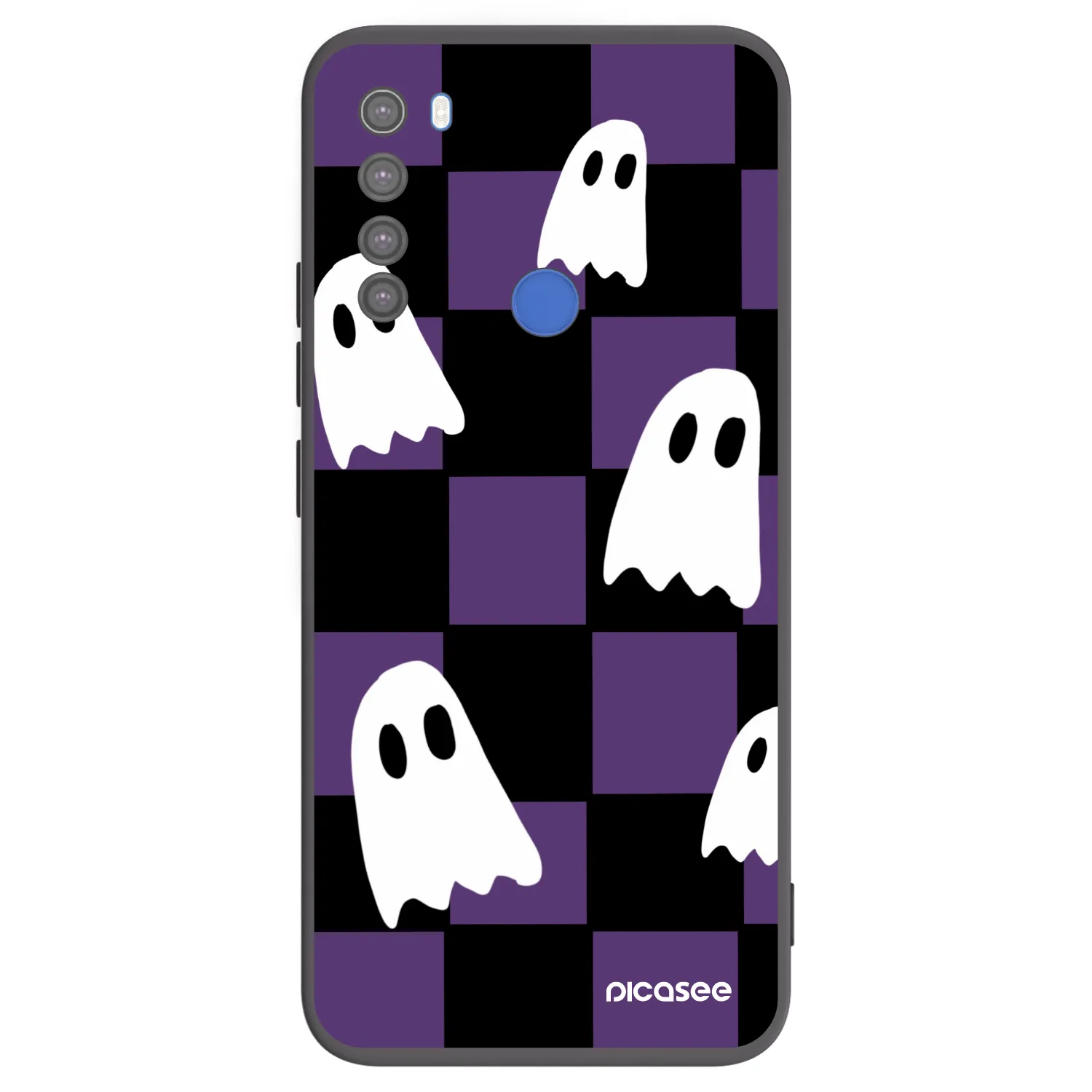 Picasee husă neagră din silicon pentru Xiaomi Redmi Note 8T - Ghosts