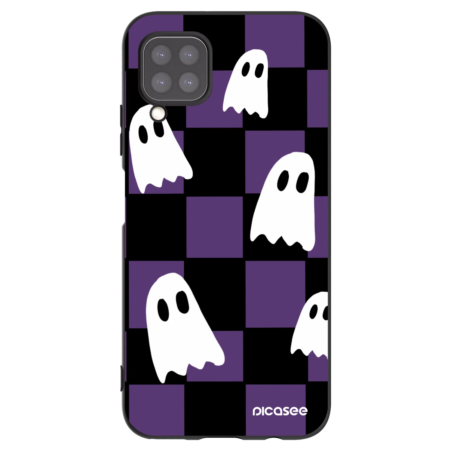 Picasee husă neagră din silicon pentru Huawei P40 Lite - Ghosts