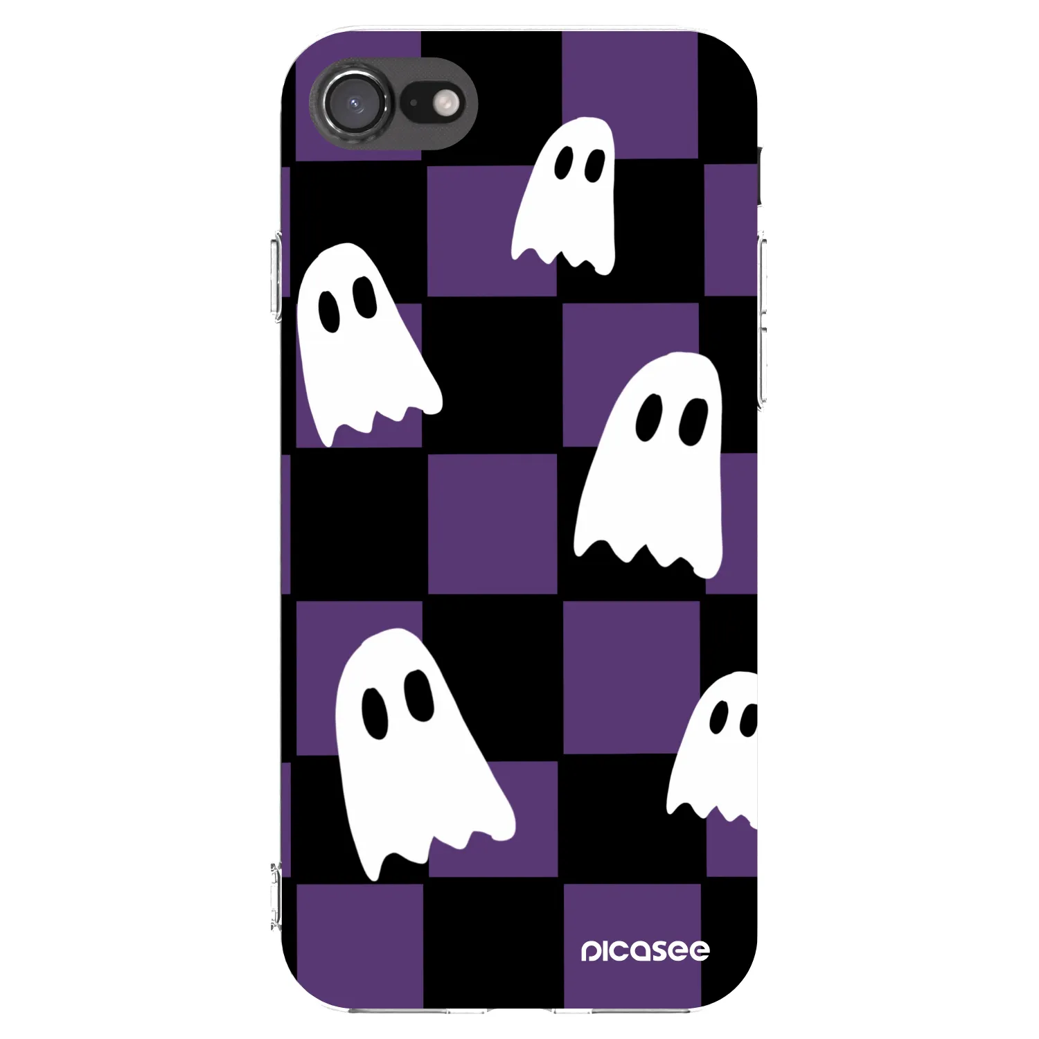 Picasee husă transparentă din silicon pentru Apple iPhone SE 2020 - Ghosts