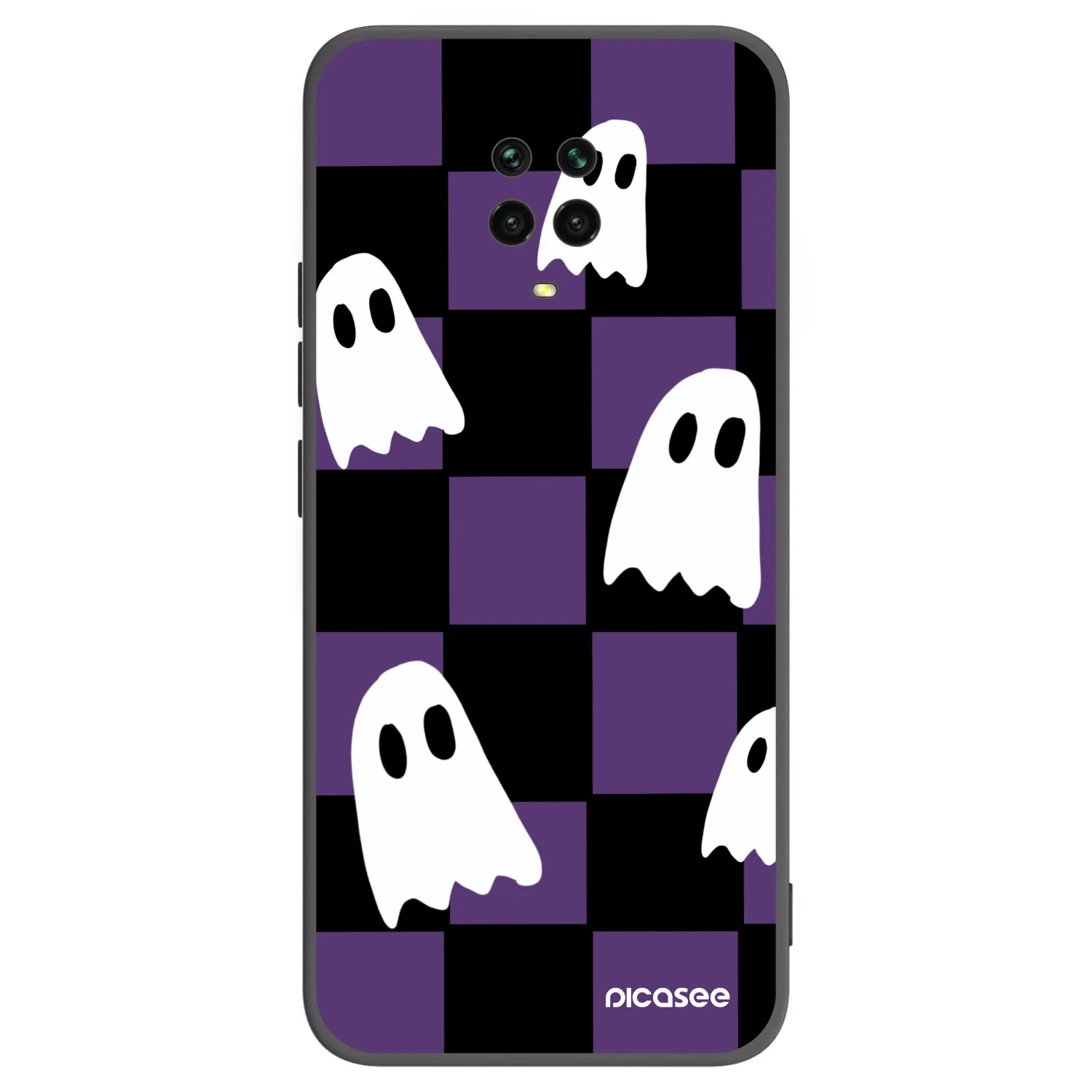 Picasee husă neagră din silicon pentru Xiaomi Redmi Note 9S - Ghosts