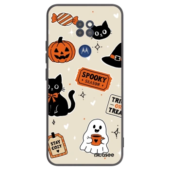 Husă pentru Motorola Moto G9 Play - Halloween stickers
