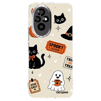 Picasee husă transparentă din silicon pentru Honor 200 Pro 5G - Halloween stickers