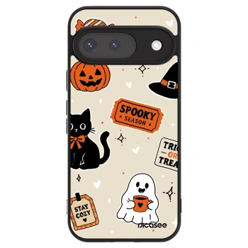 Husă pentru Google Pixel 9 - Halloween stickers