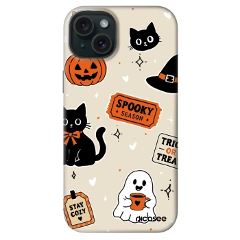 Husă pentru Apple iPhone 14 Plus - Halloween stickers