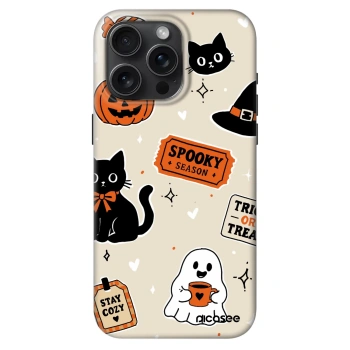 Husă pentru Apple iPhone 15 Pro Max - Halloween stickers