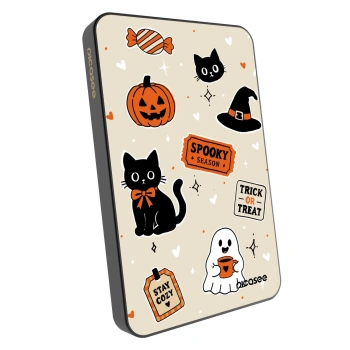 Powerbank cu MagSafe 5 000 mAh cu design propriu Gri - Halloween stickers