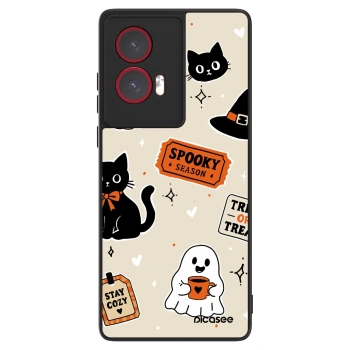 Husă pentru Motorola Edge 50 Fusion - Halloween stickers