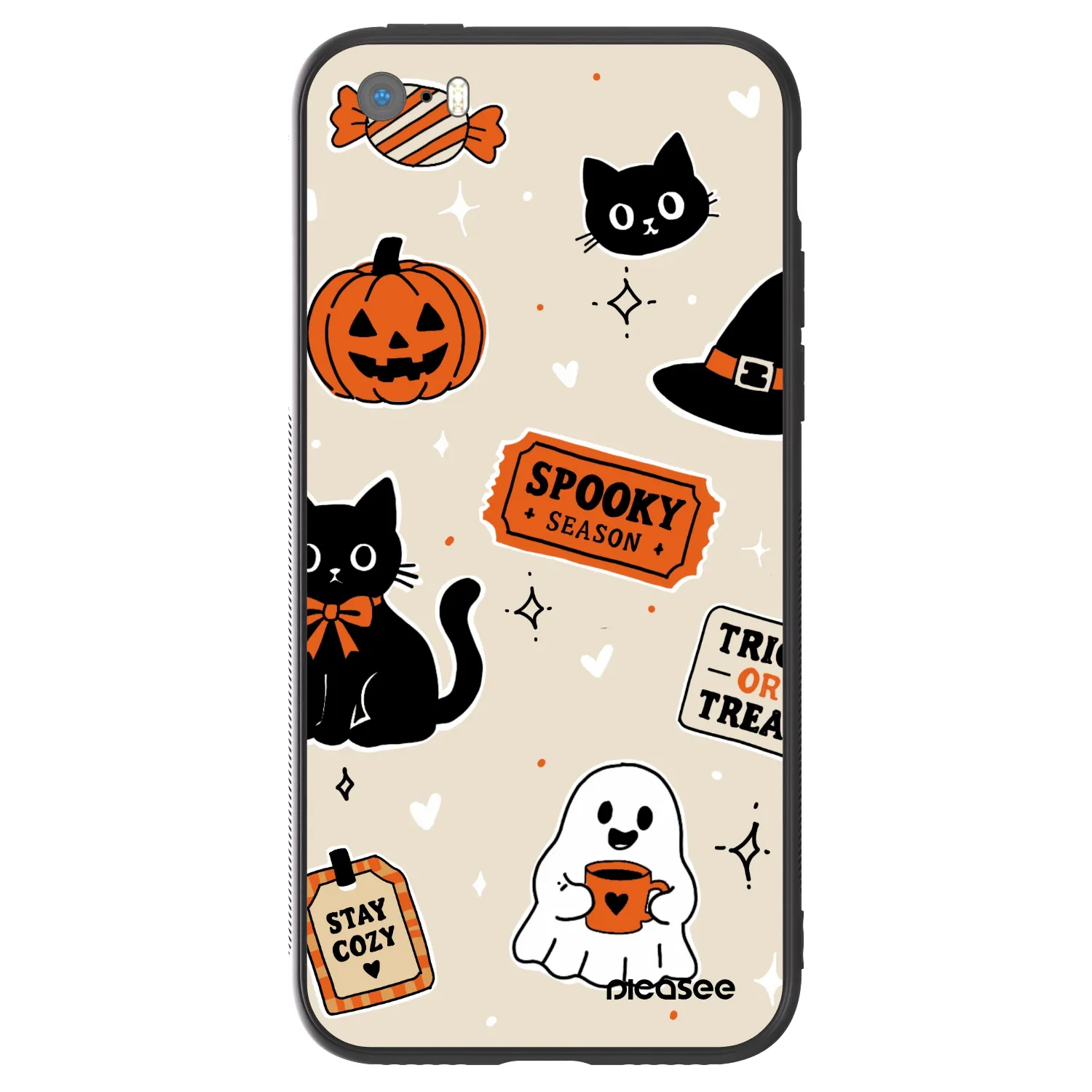 Picasee ULTIMATE CASE pentru Apple iPhone 5/5S/SE - Halloween stickers