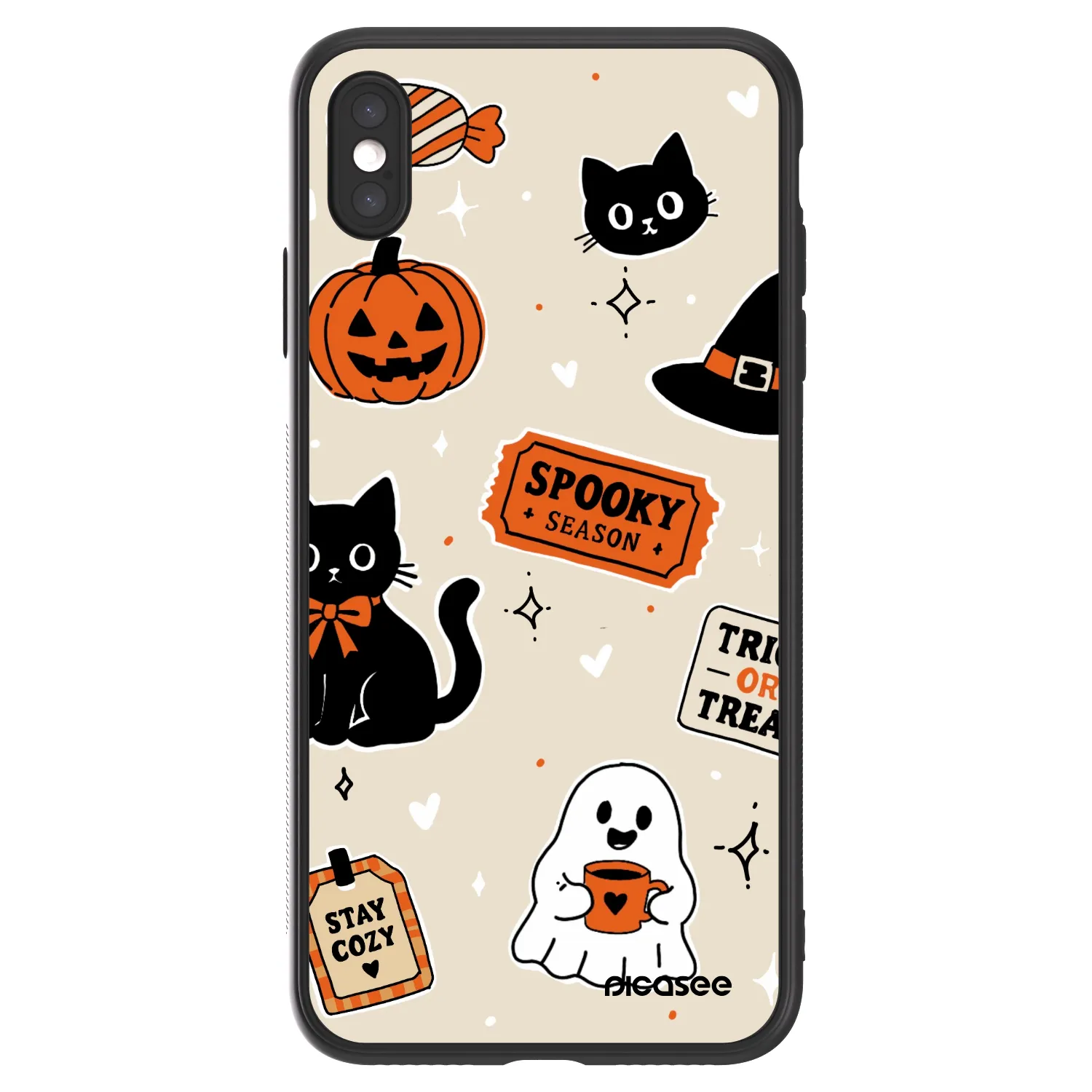 Picasee ULTIMATE CASE pentru Apple iPhone XS Max - Halloween stickers